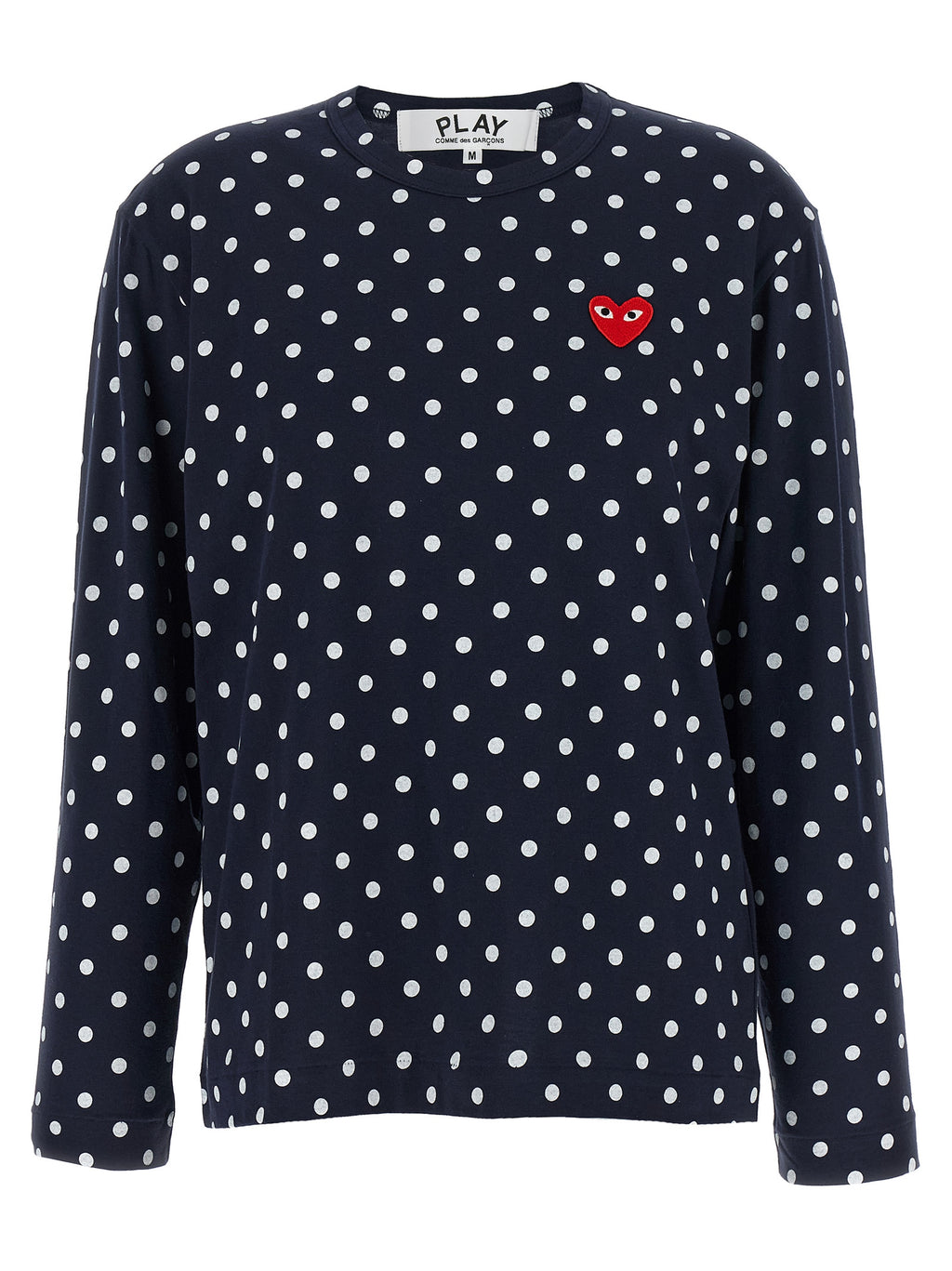 Comme Des Garçons Play Blue Cotton Long Sleeve T-Shirt