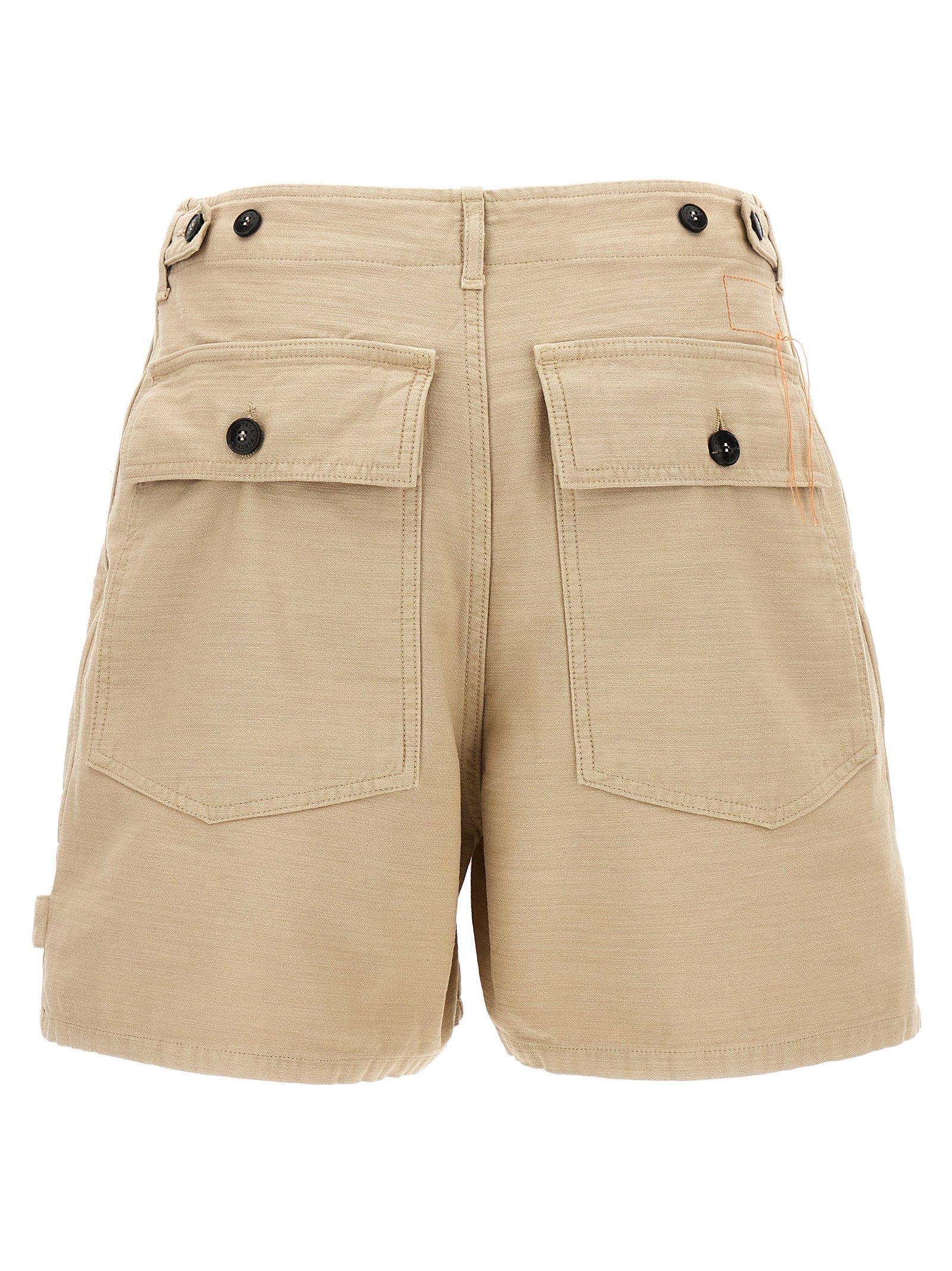 Fortela Beige Cotton Bermuda Shorts
