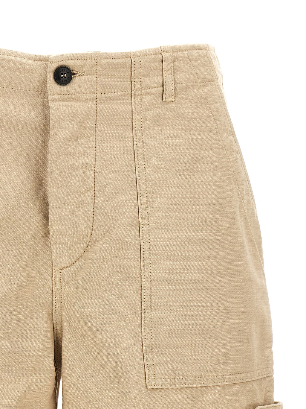 Fortela Beige Cotton Bermuda Shorts