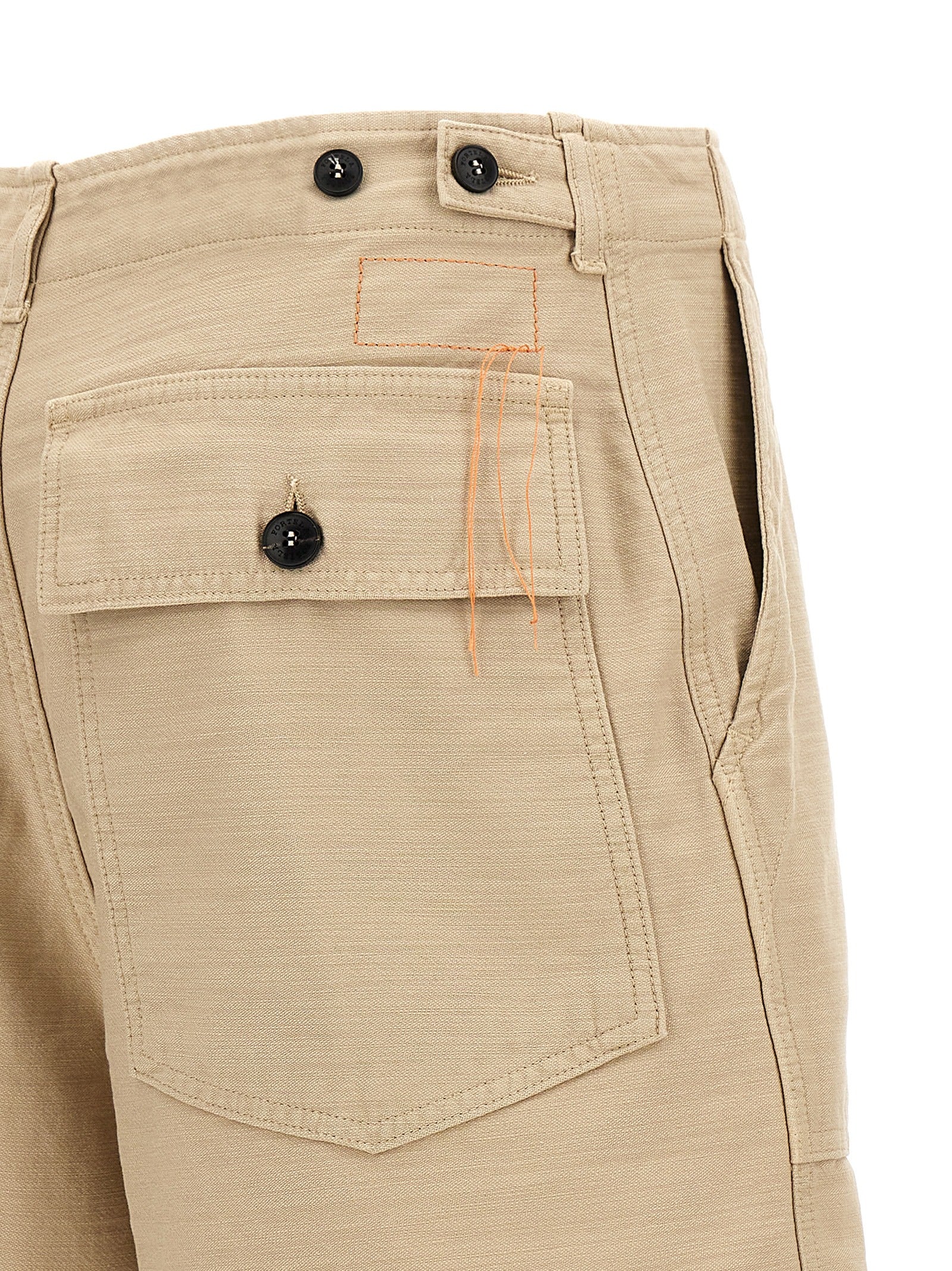Fortela Beige Cotton Bermuda Shorts