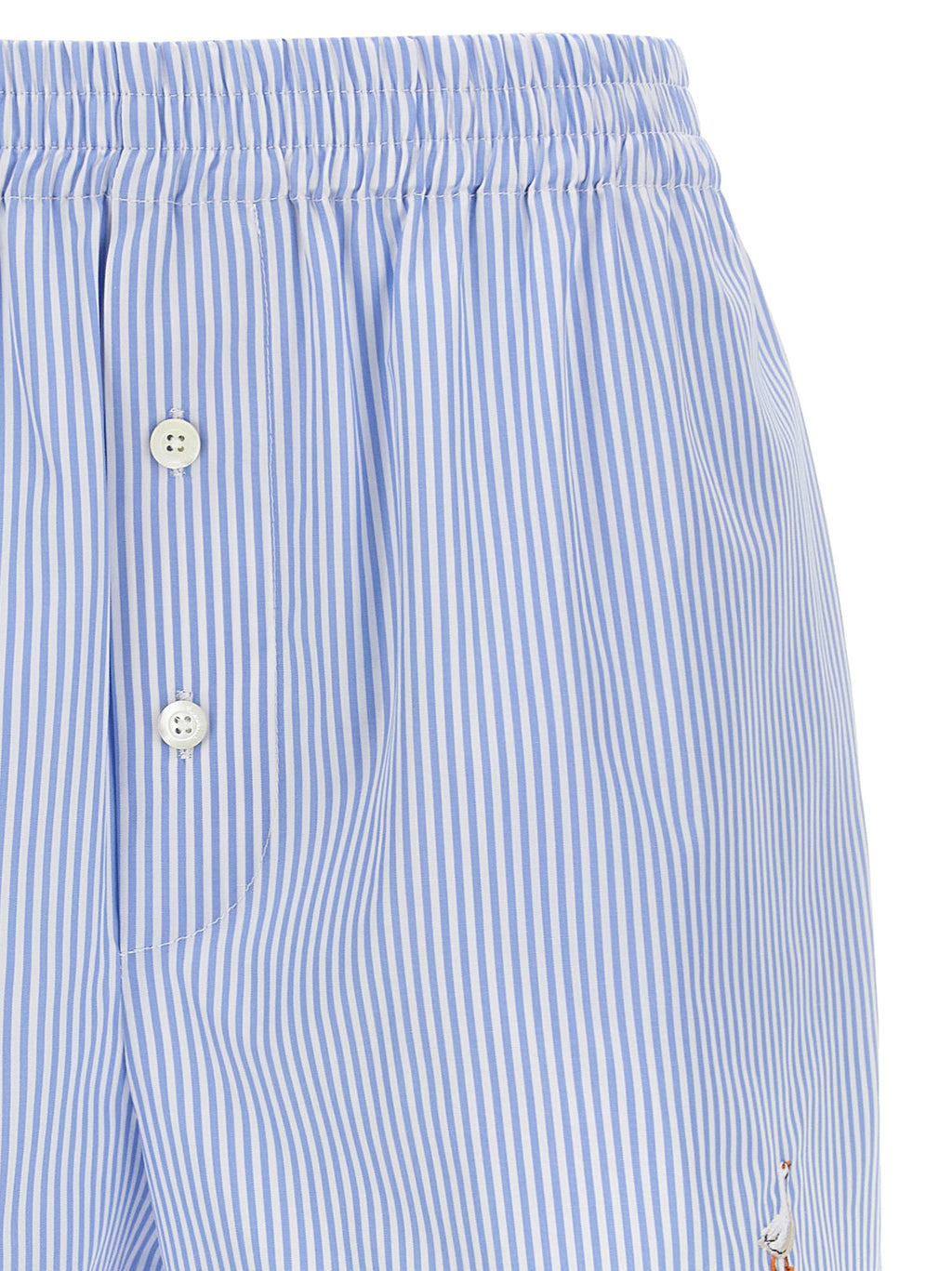 Moschino Blue Cotton Bermuda Shorts
