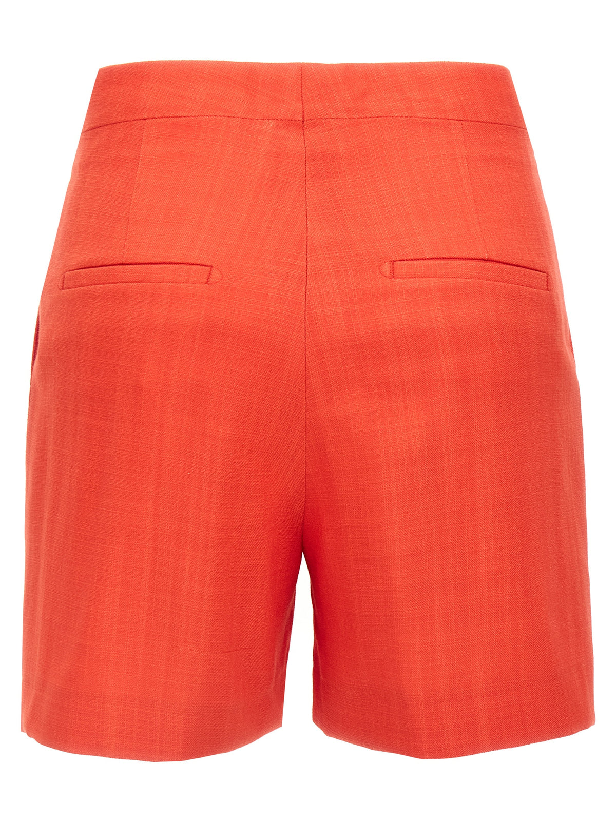 Tagliatore Red Viscose Bermuda Shorts