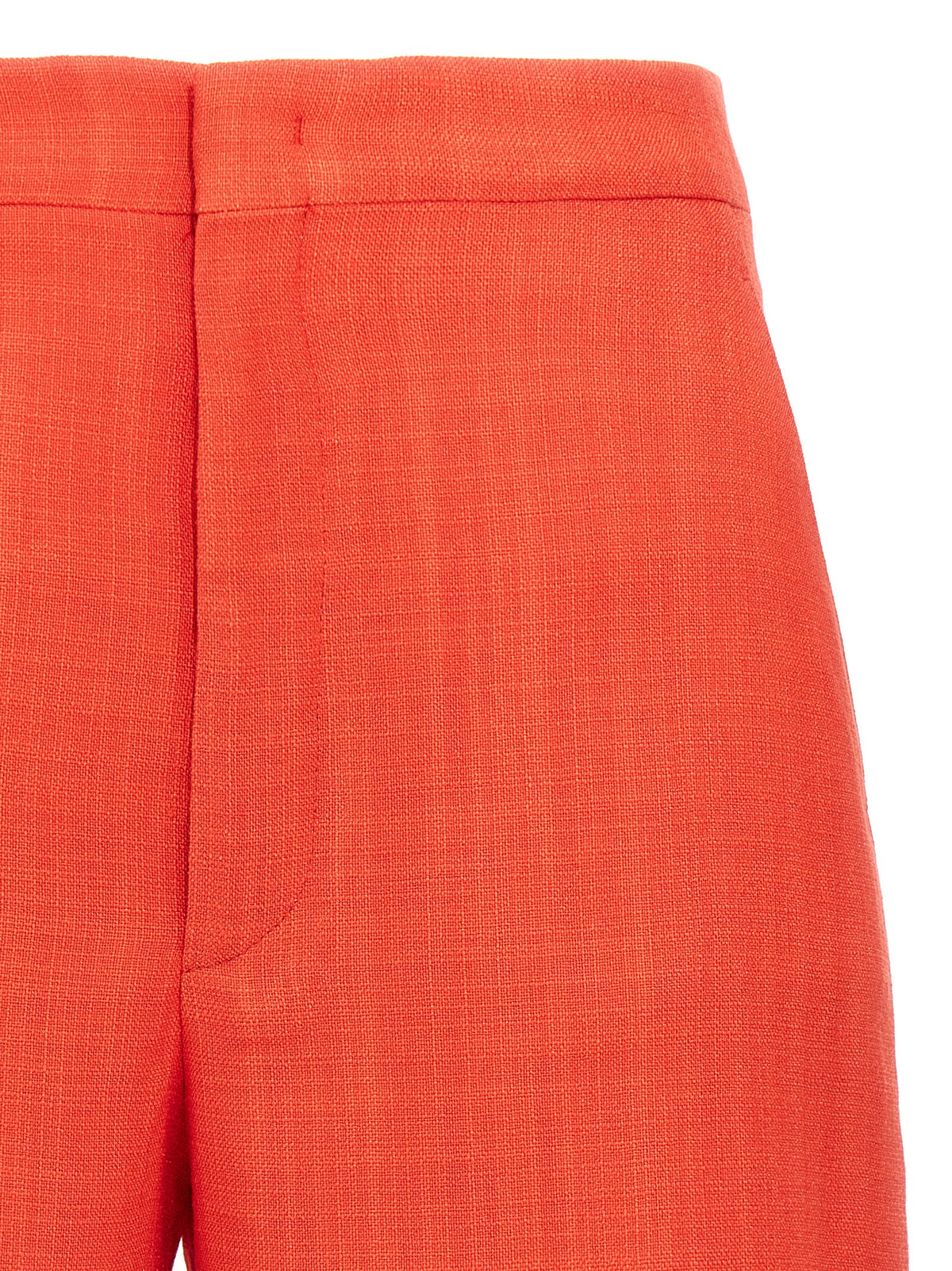 Tagliatore Red Viscose Bermuda Shorts