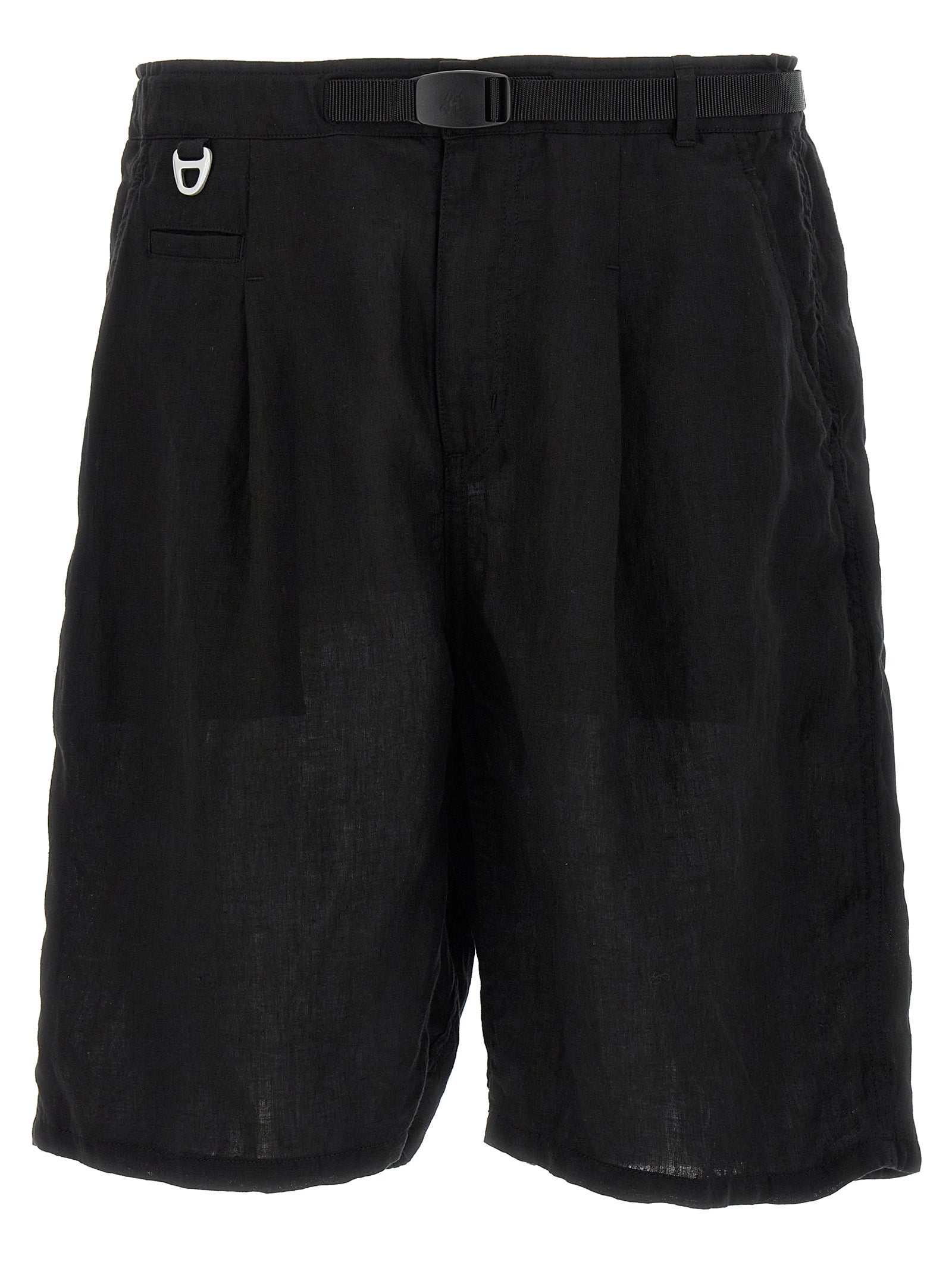 Undercover Black Linen Bermuda Shorts