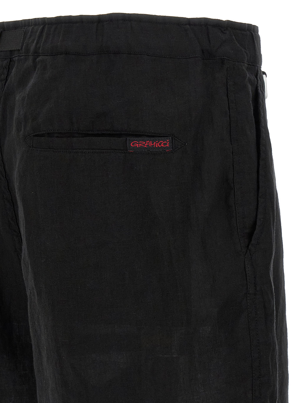 Undercover Black Linen Bermuda Shorts