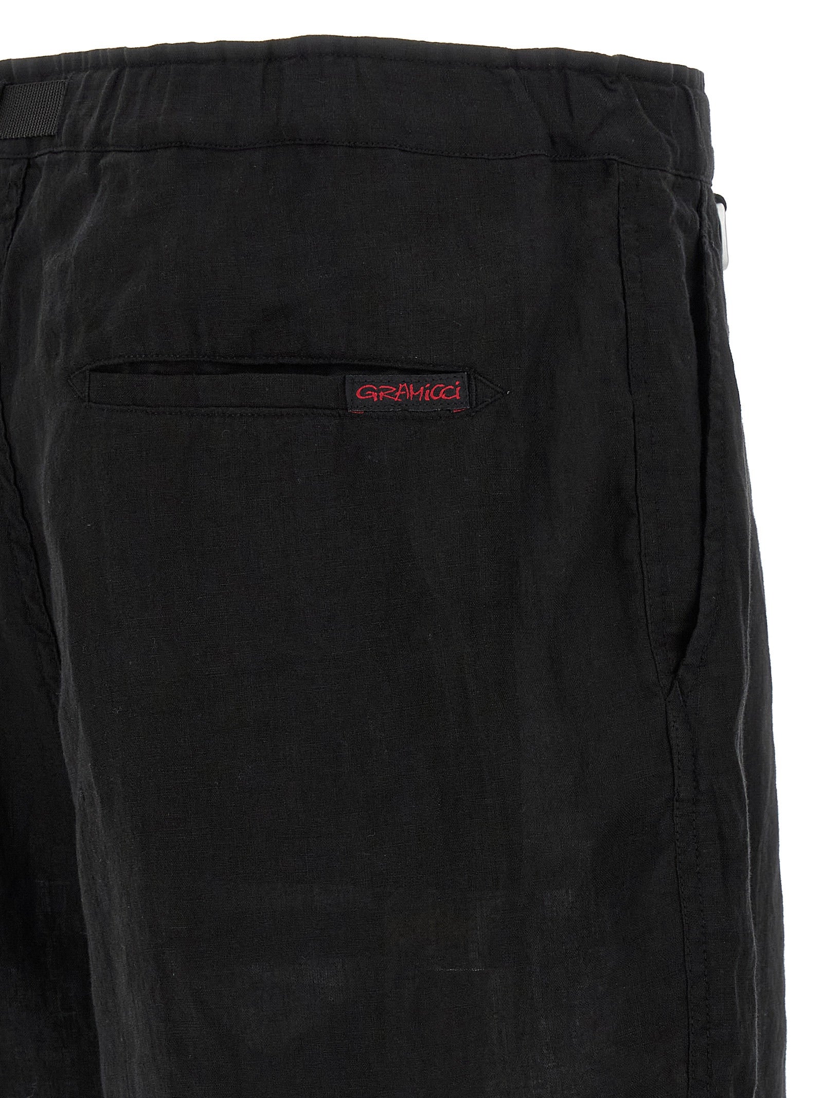 Undercover Black Linen Bermuda Shorts