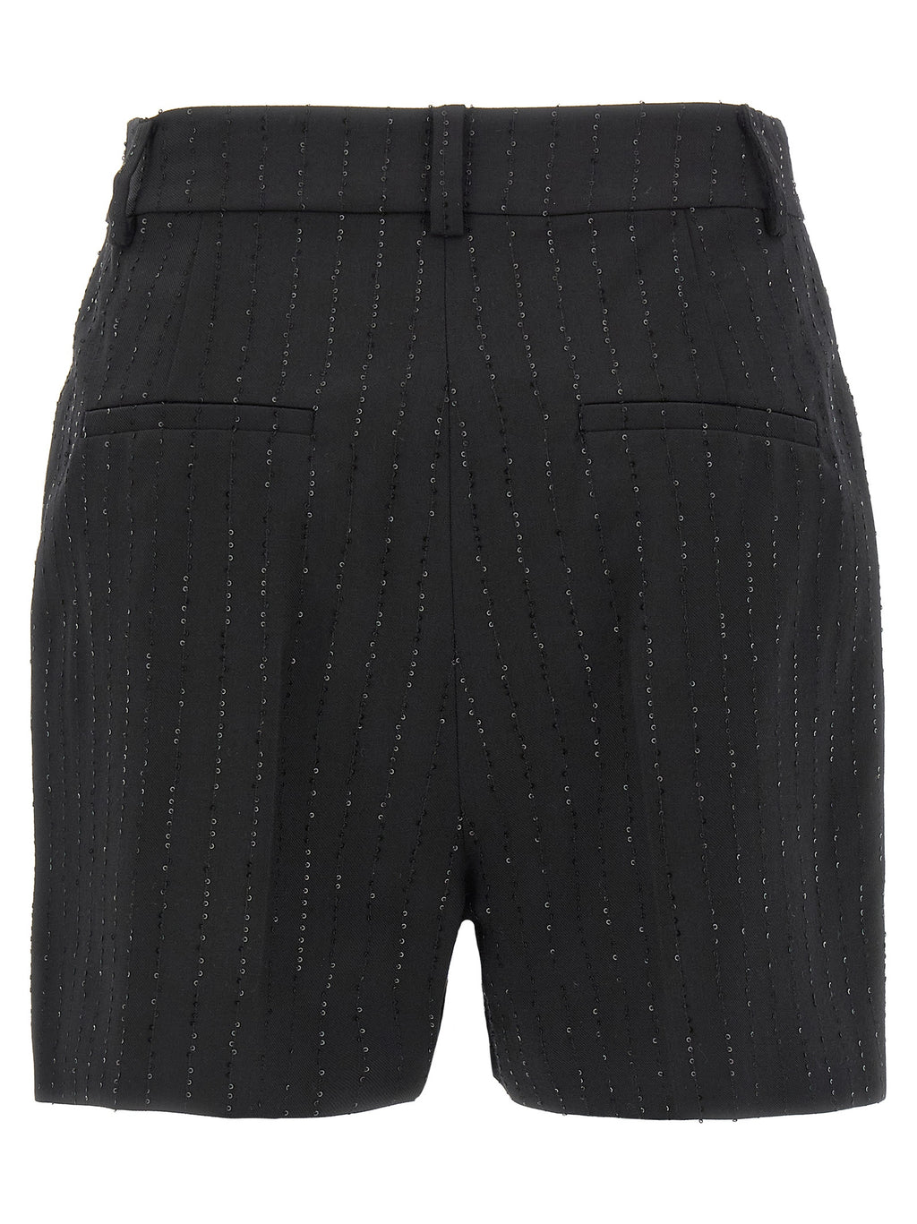 Max Mara Black Virgin Wool Bermuda Shorts