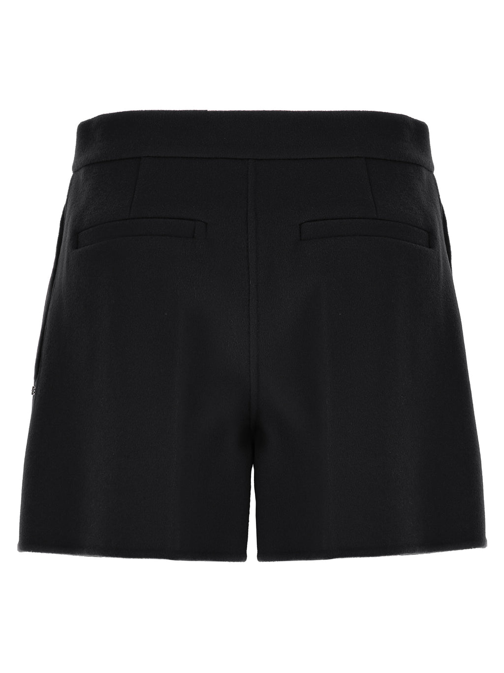 Sportmax Black Virgin Wool Bermuda Shorts