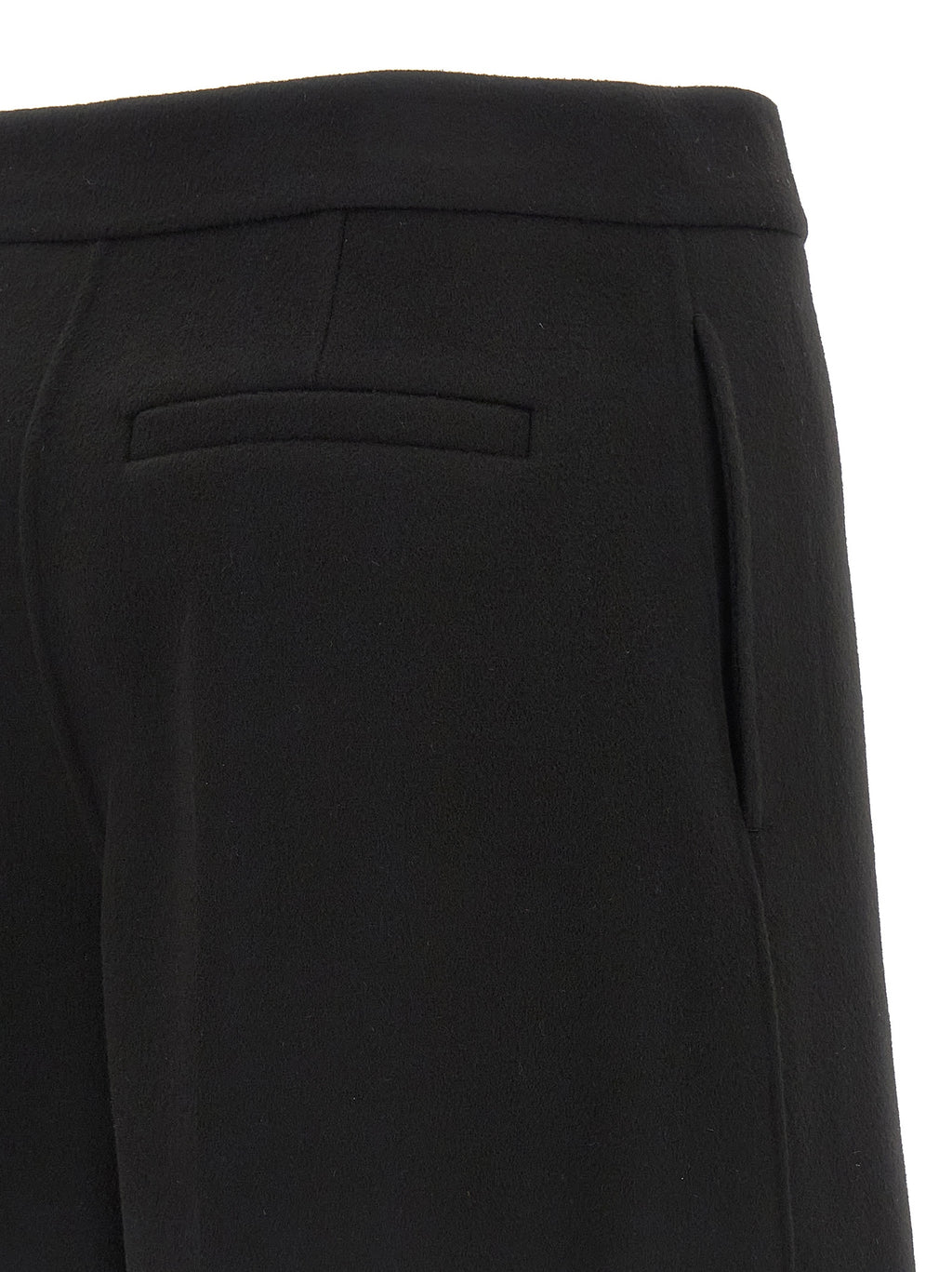 Sportmax Black Virgin Wool Bermuda Shorts