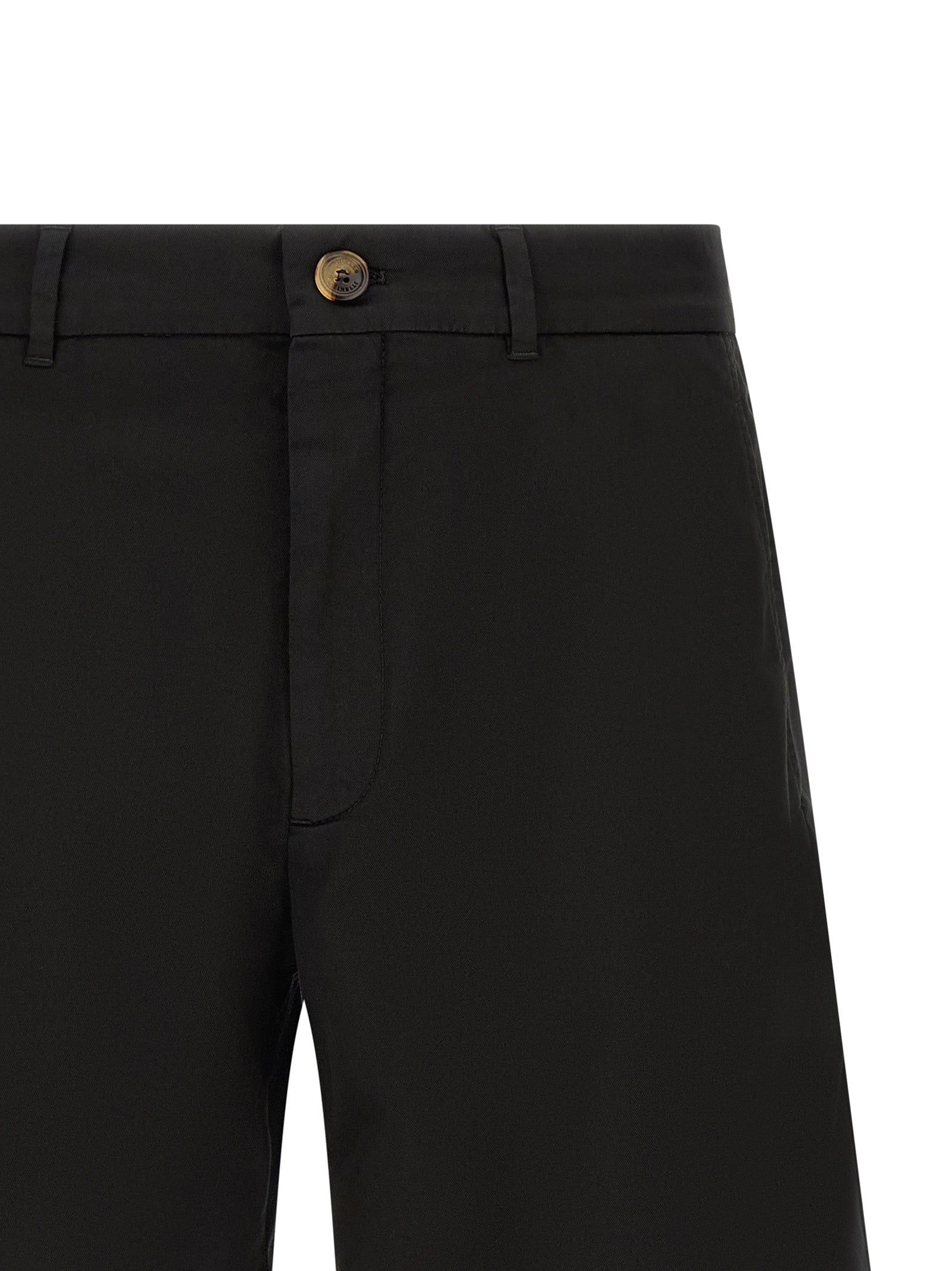 Brunello Cucinelli Black Cotton Bermuda Shorts
