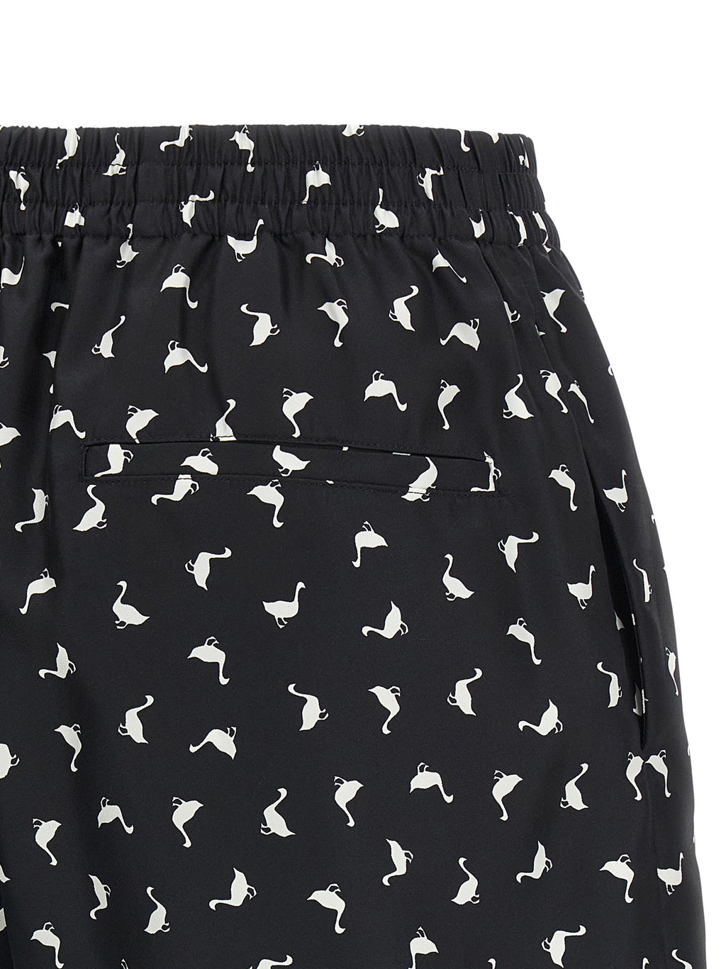 Moschino Bicolor Silk Bermuda Shorts