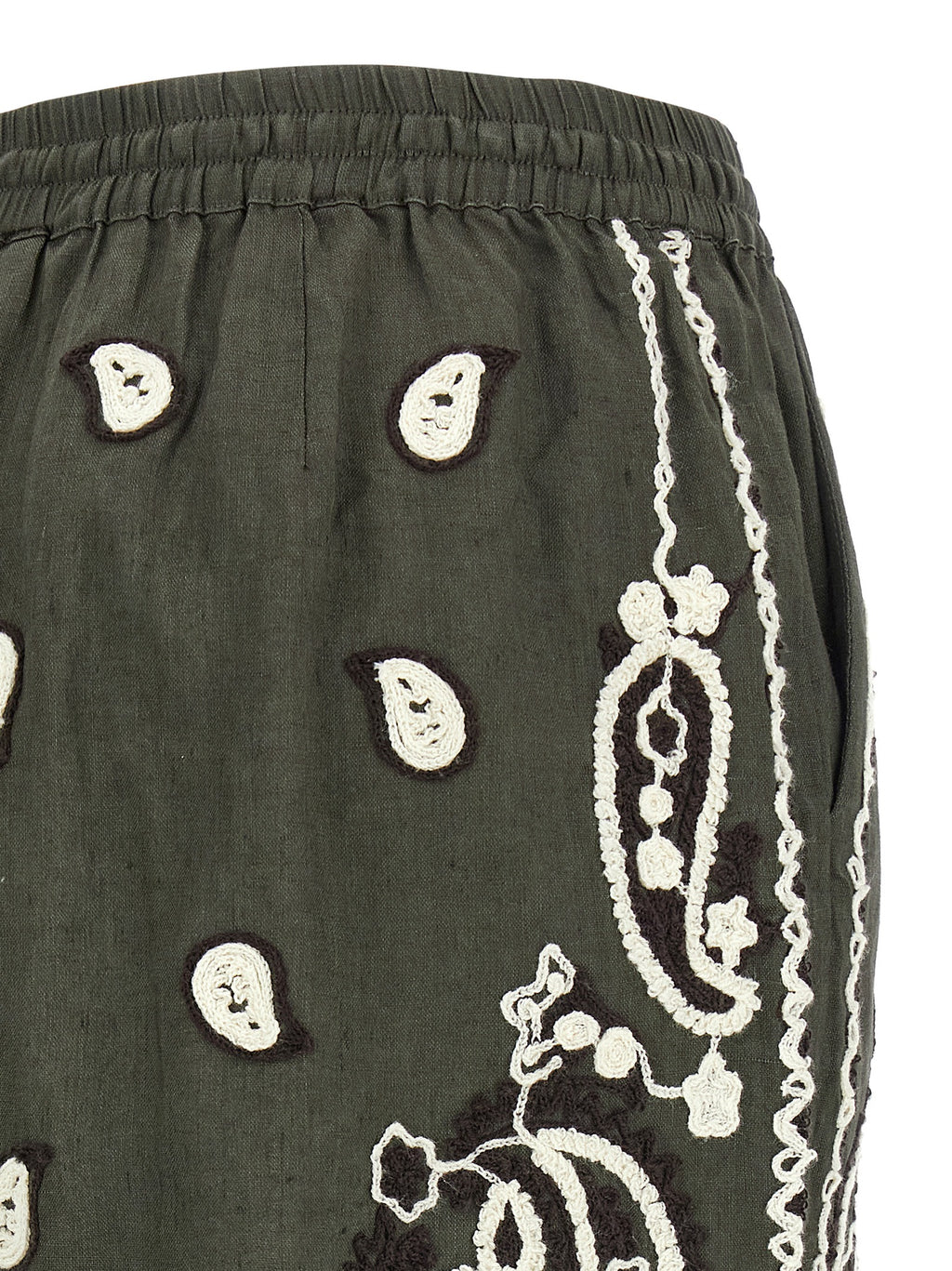 P.A.R.O.S.H. Bicolor Linen Bermuda Shorts