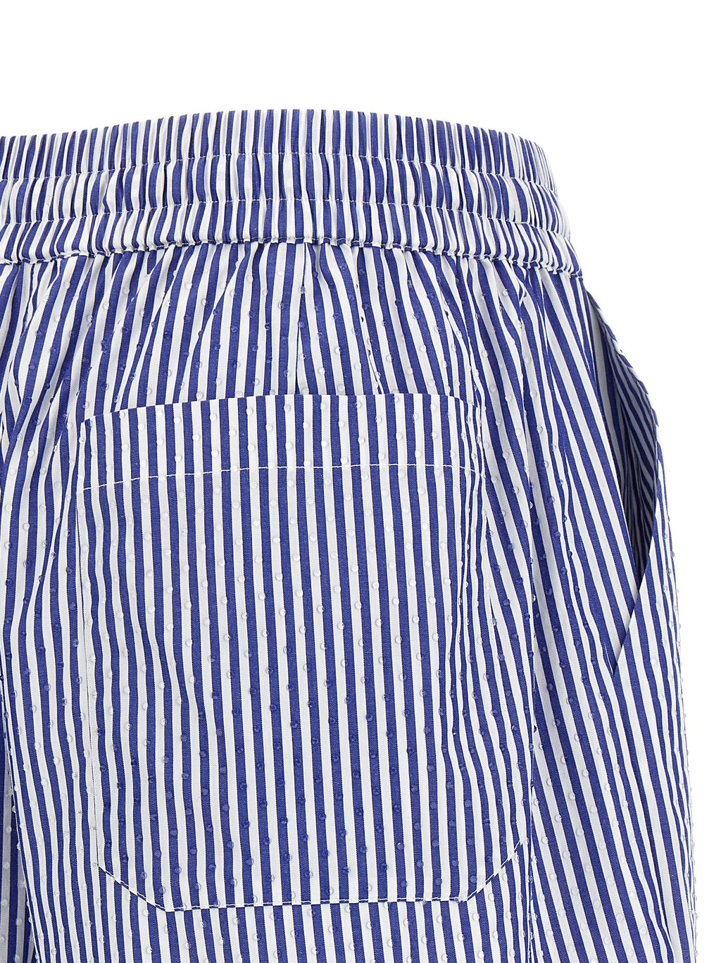 P.A.R.O.S.H. Blue Cotton Bermuda Shorts