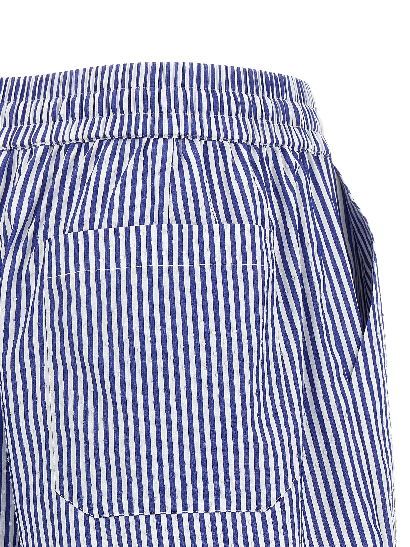 P.A.R.O.S.H. Blue Cotton Bermuda Shorts