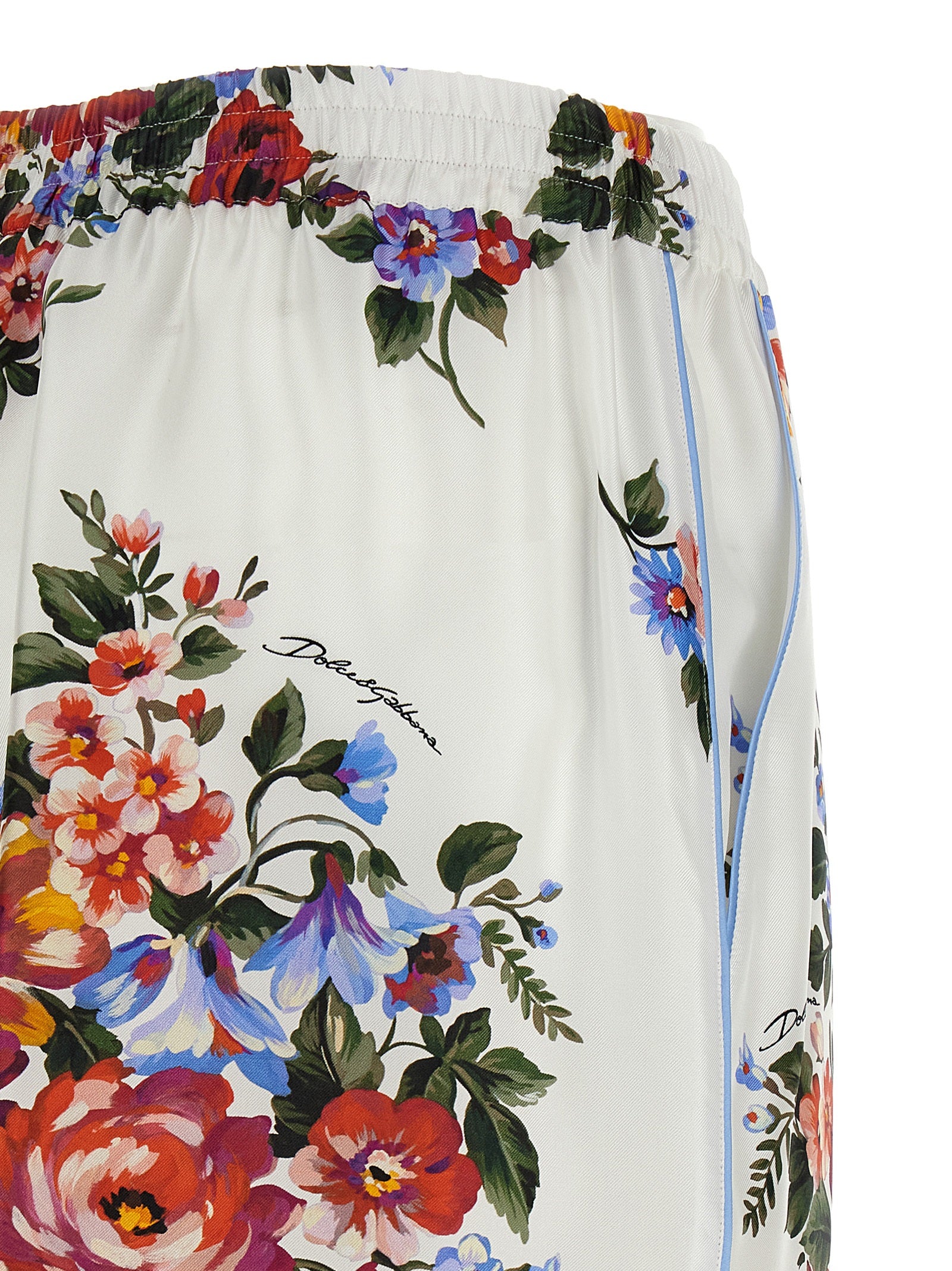 Dolce & Gabbana Multicolor Silk Bermuda Shorts