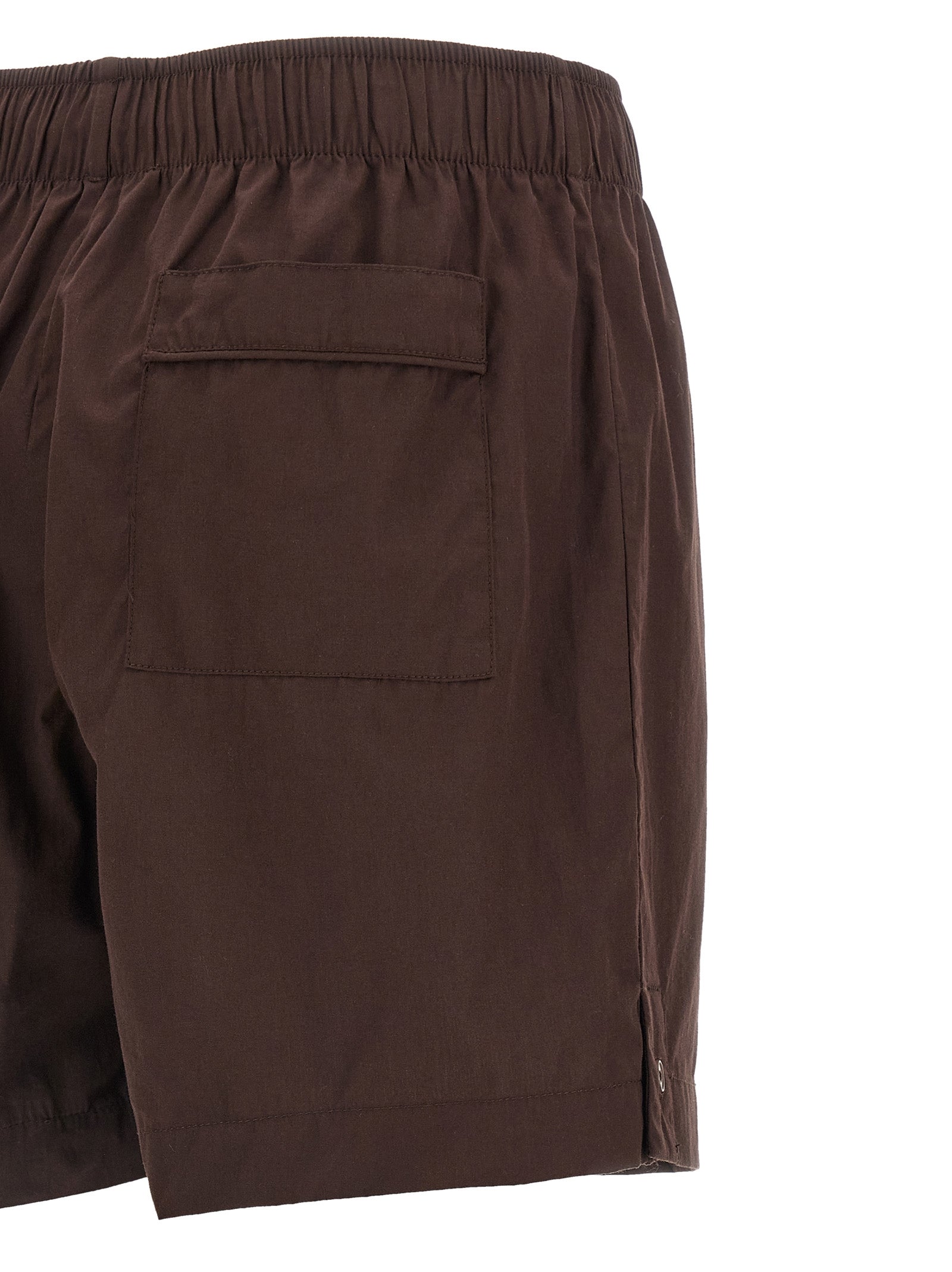 Entire Studios Brown Cotton Bermuda Shorts