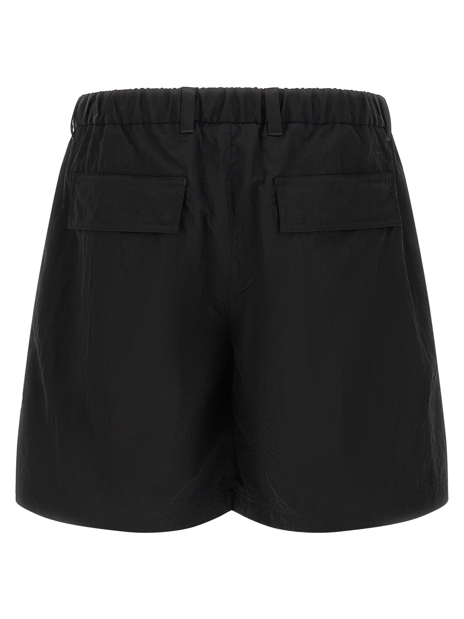 LAMINAR Black Polyamide Bermuda Shorts