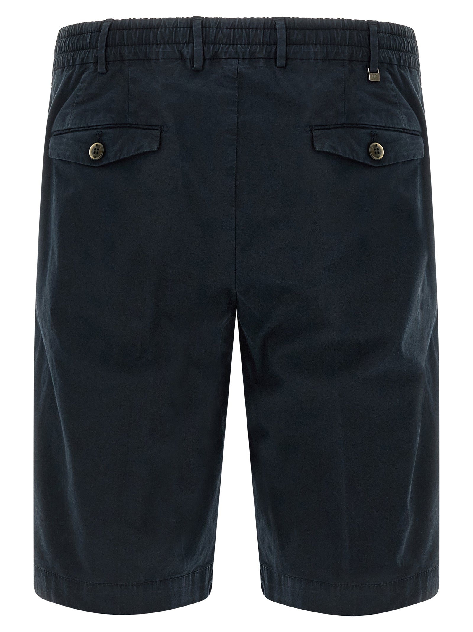 PT Torino Blue Cotton Bermuda Shorts