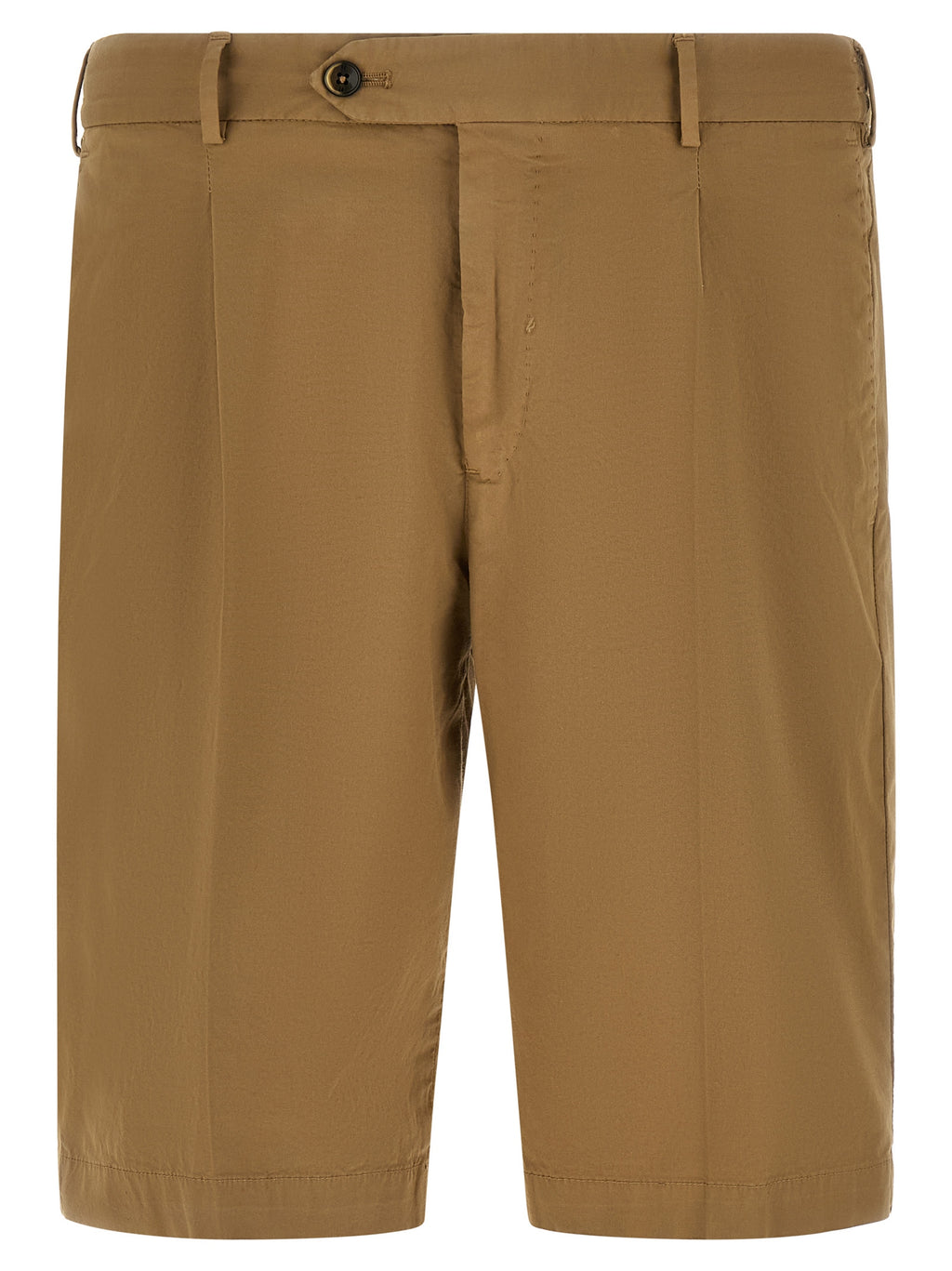 PT Torino Beige Cotton Bermuda Shorts