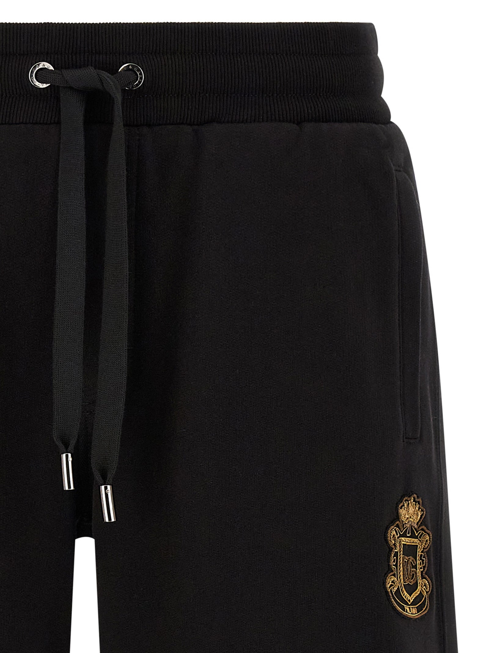 Dolce & Gabbana Black Cotton Bermuda Shorts