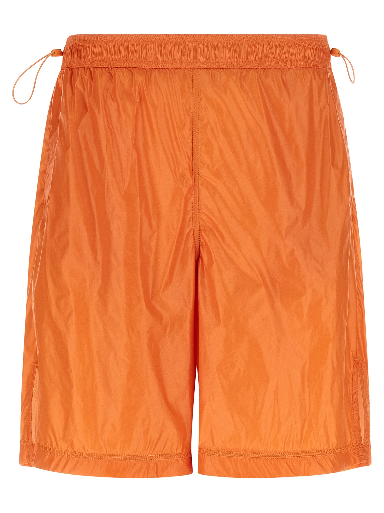 LAMINAR Orange Polyamide Bermuda Shorts