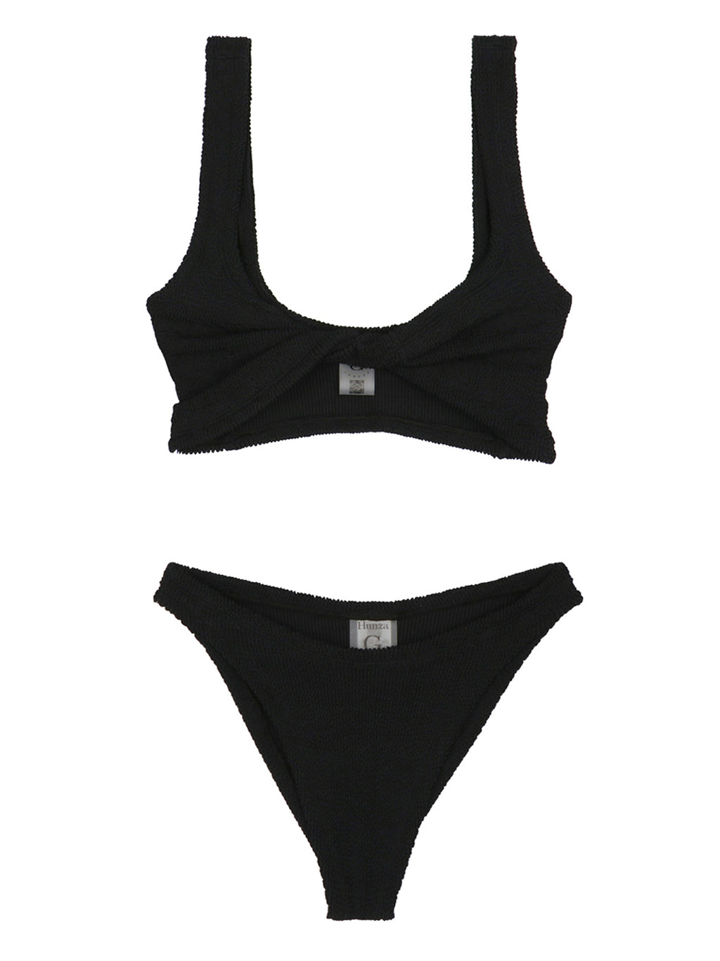 Hunza G Black Nylon Bikini