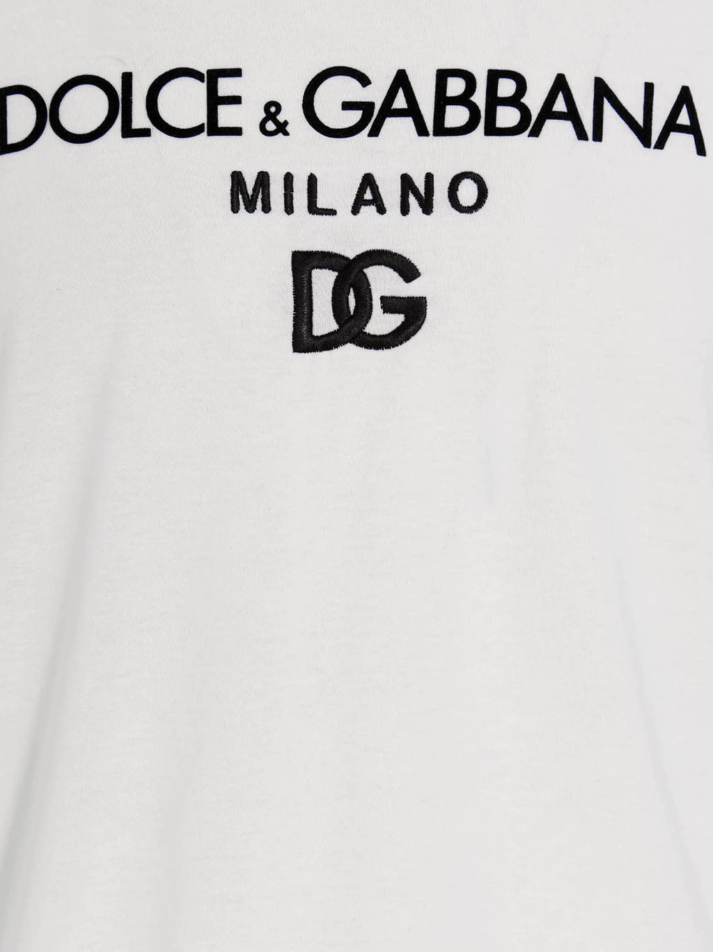 Dolce & Gabbana White Cotton T-Shirt