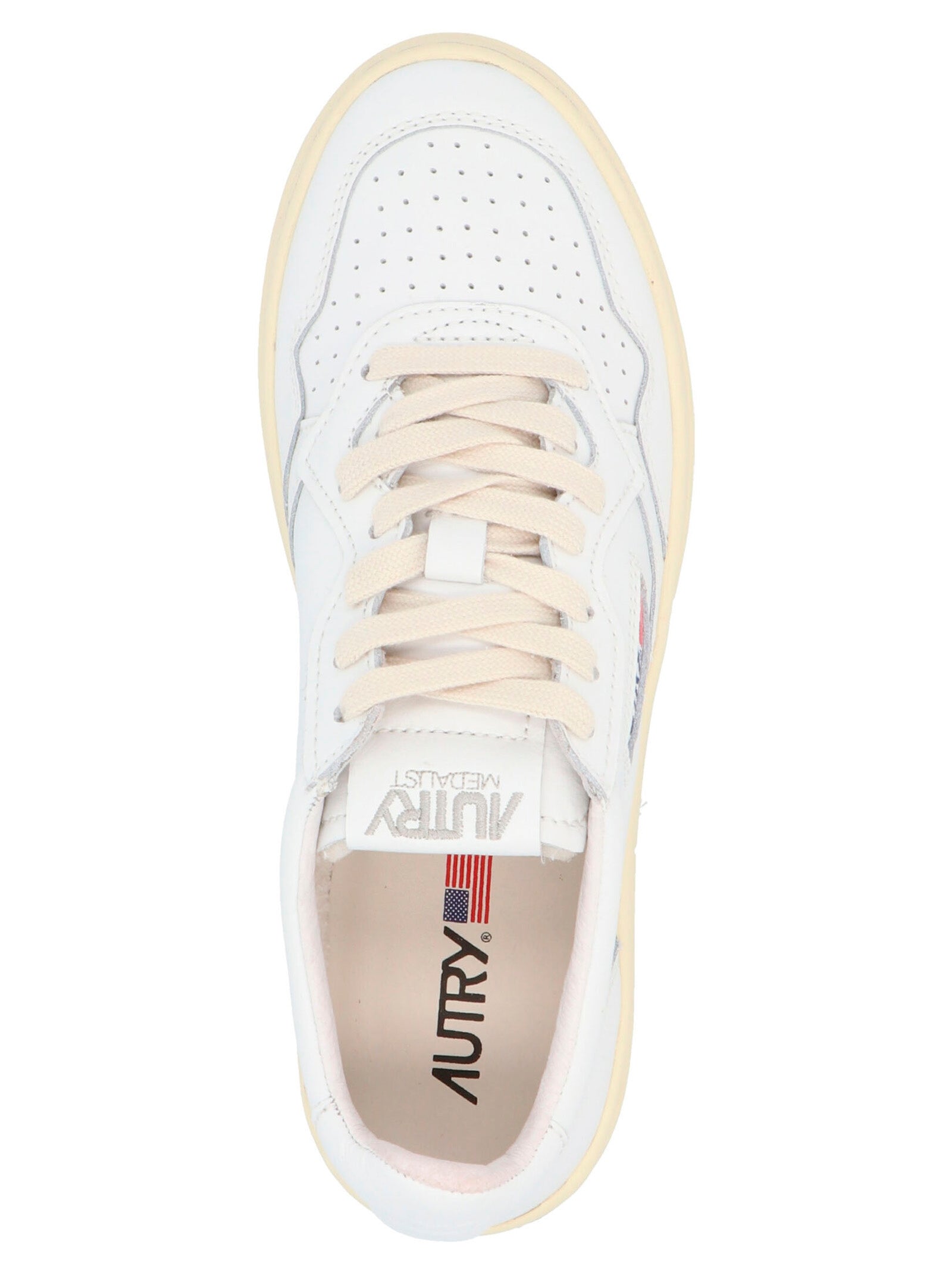 Autry White Cowhide Sneakers