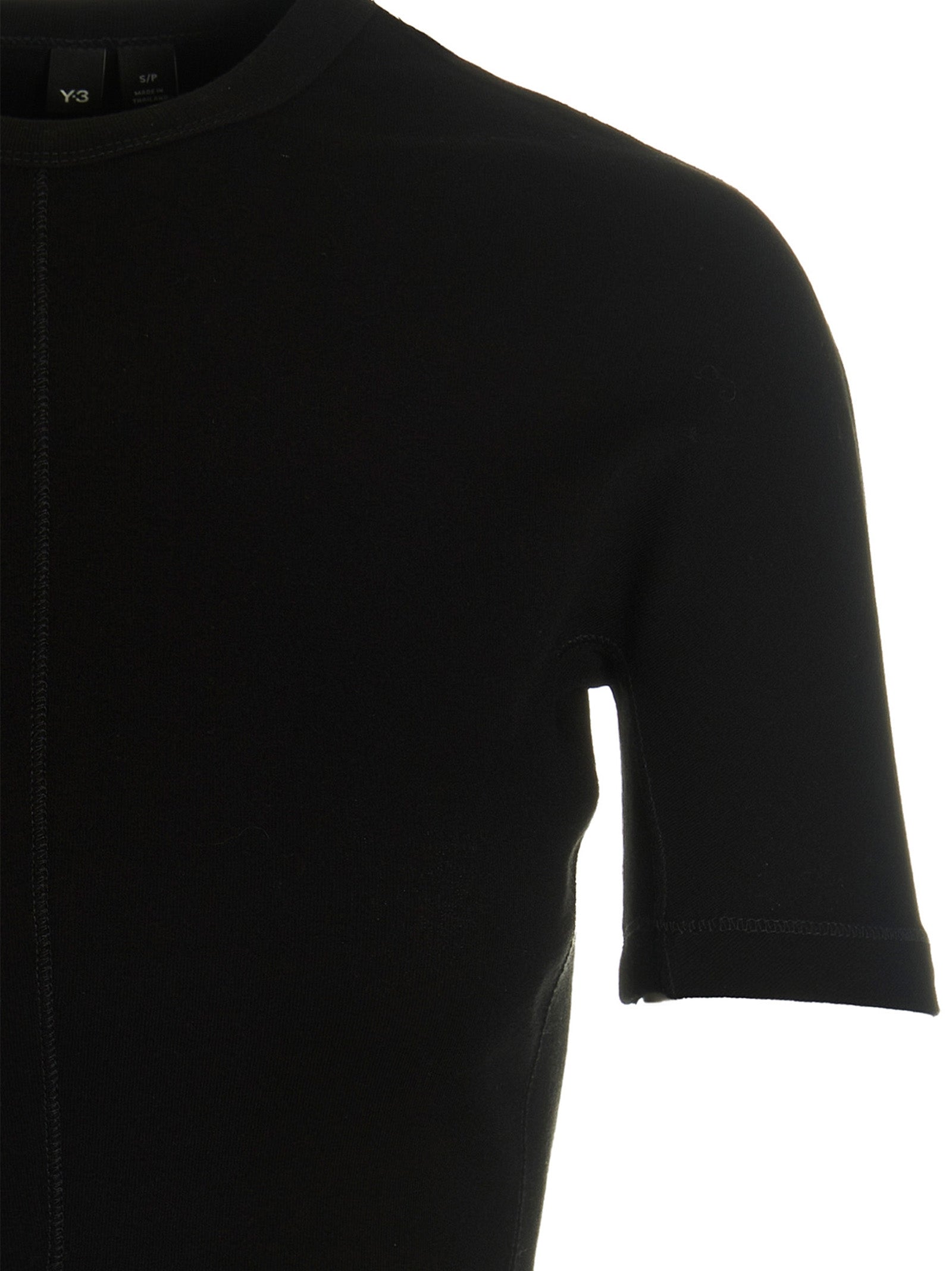 Y-3 Black Cotton T-Shirt
