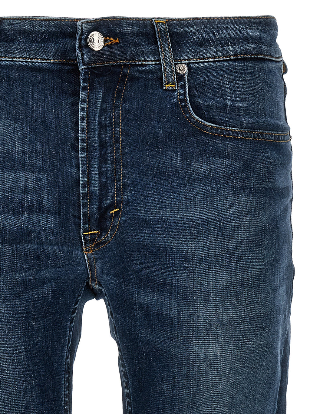 Department 5 Blue Cotton Straight-Leg Jeans