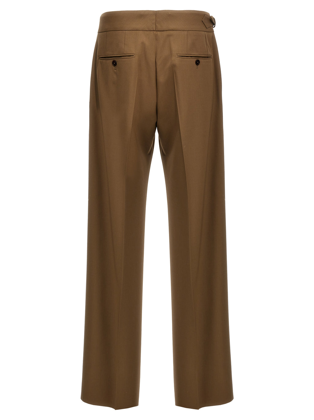 Dolce & Gabbana Brown Virgin Wool Dress Pants