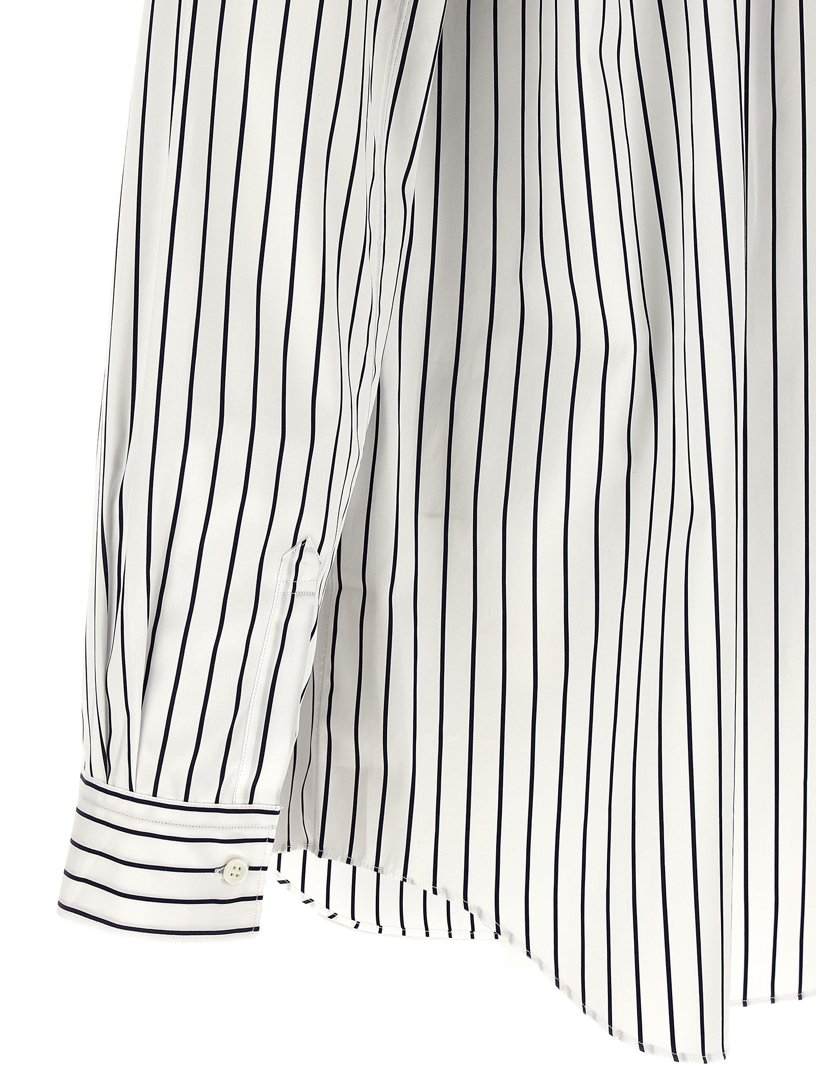 Comme Des Garçons Bicolor Cotton Blouse