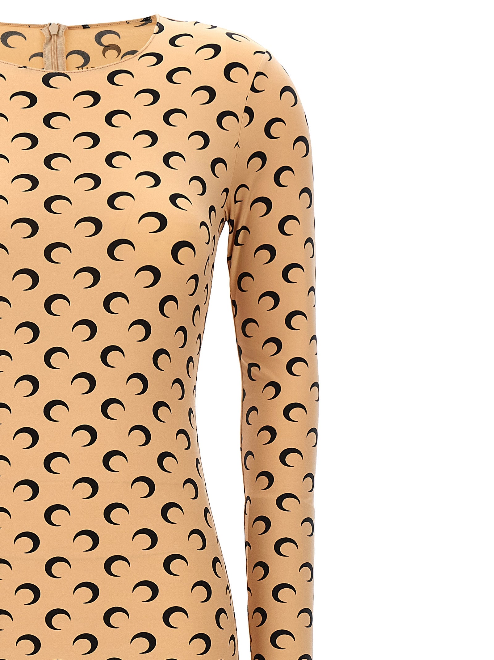 Marine Serre Beige Polyamide Jumpsuit
