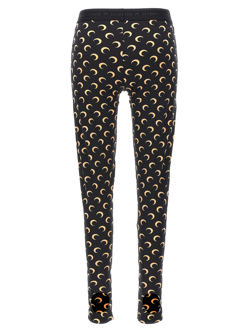 Marine Serre Black Polyamide Leggings