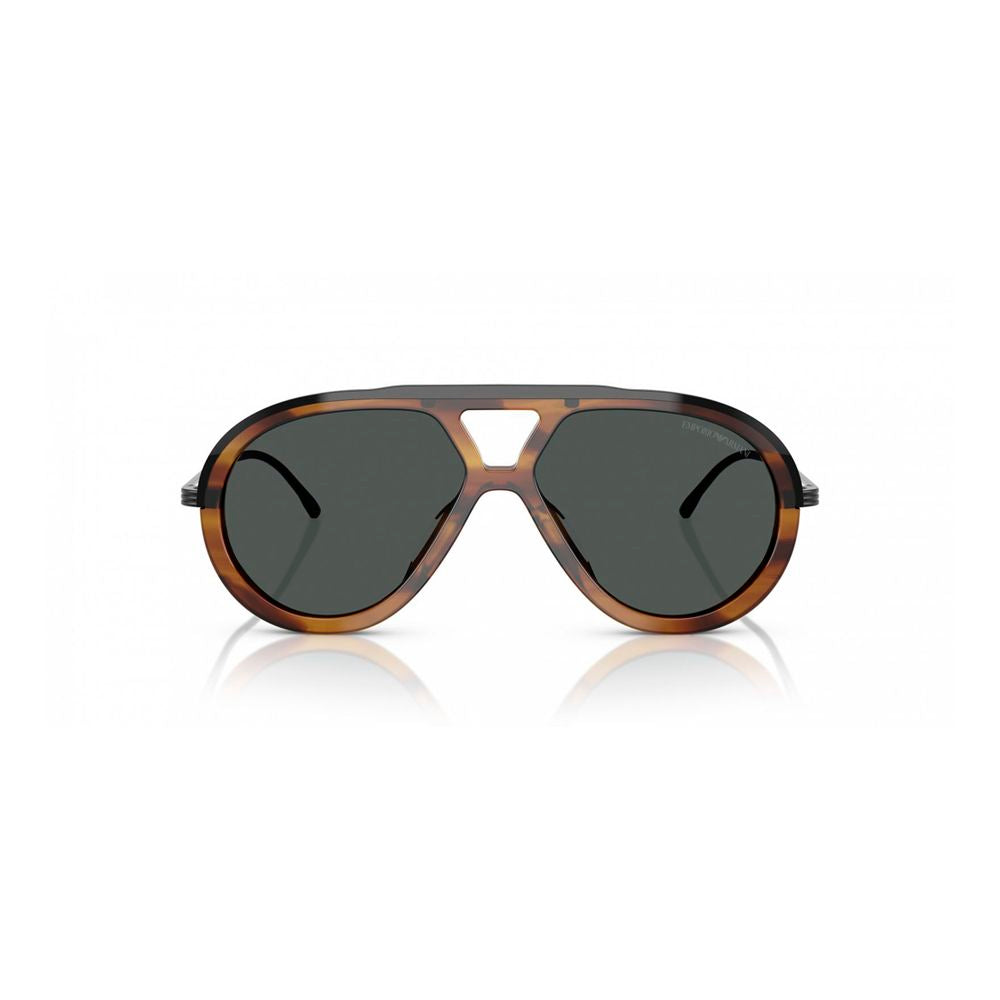 Emporio Armani Brown Acetate Sunglasses