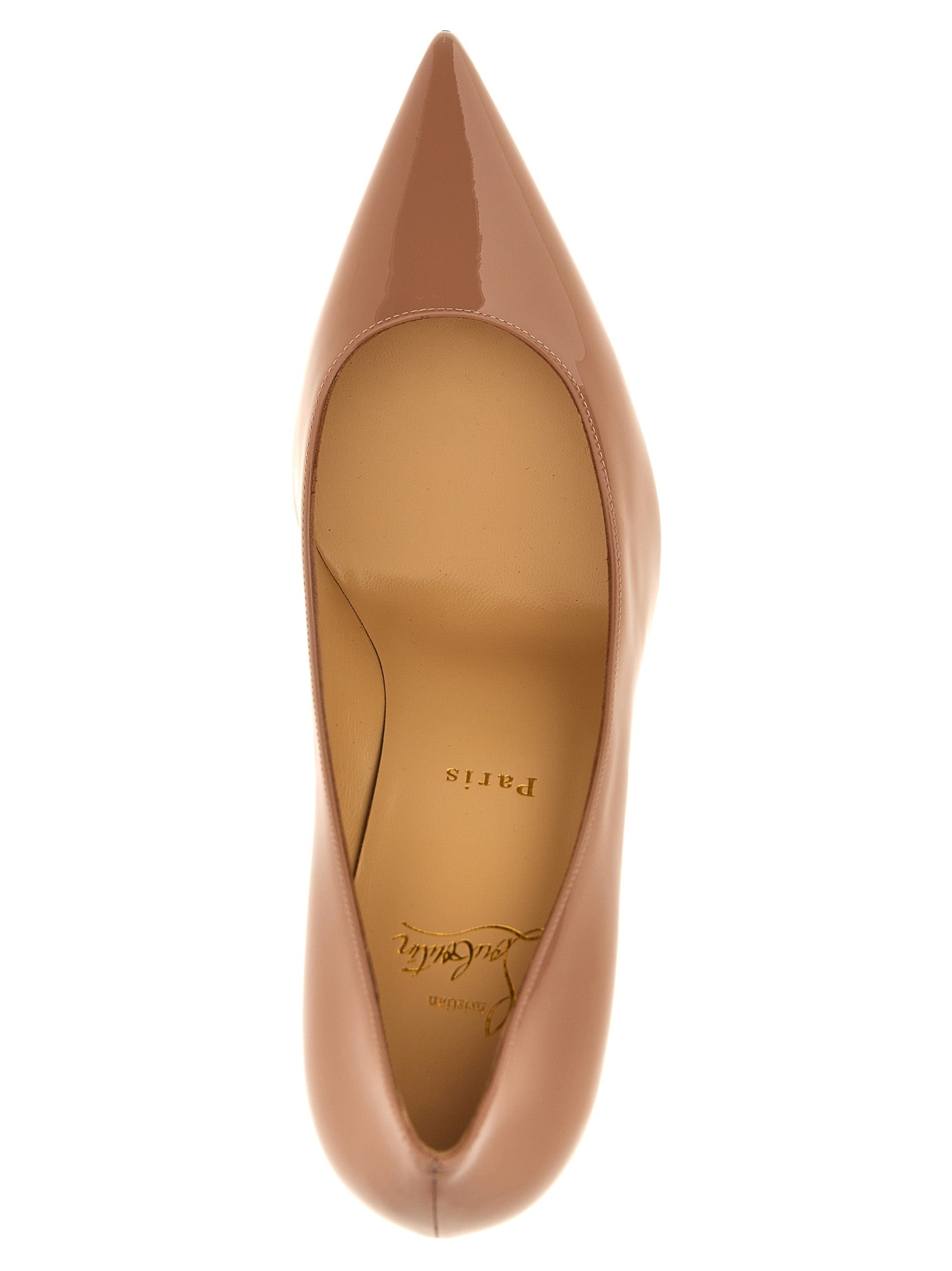 Christian Louboutin Beige Calfskin High Heel Pumps