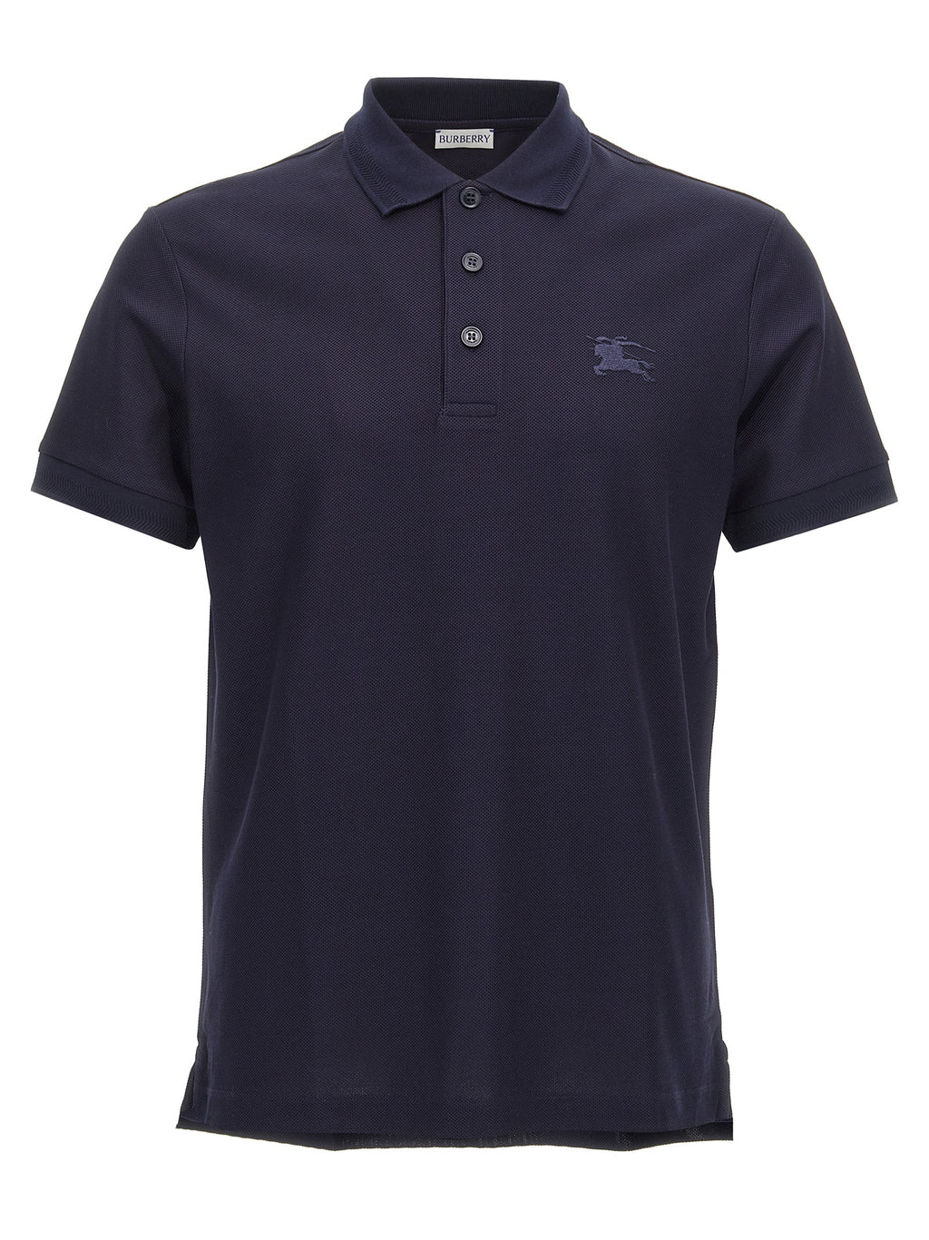 Burberry Blue Cotton Polo Shirt