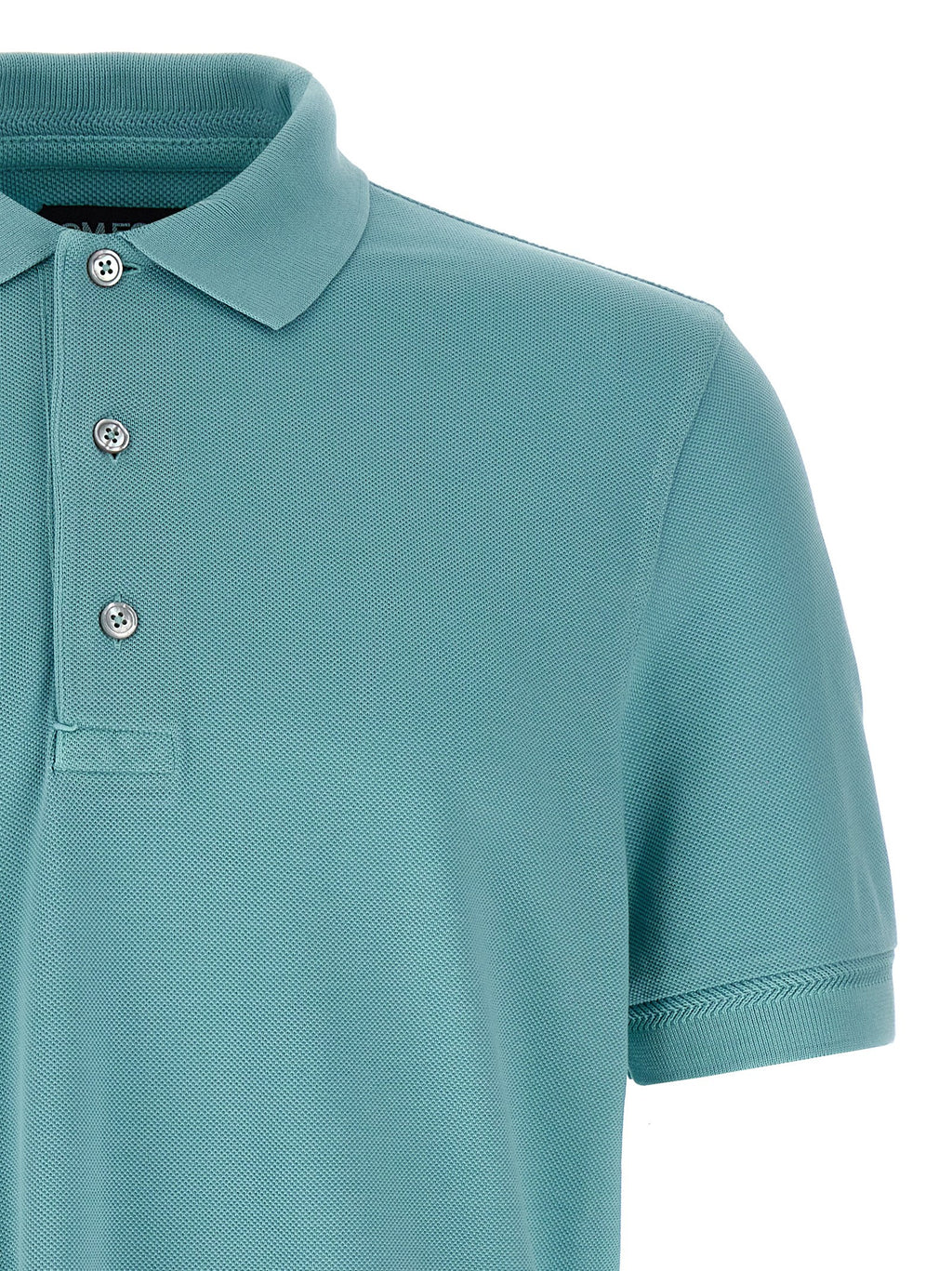 Tom Ford Blue Cotton Polo Shirt