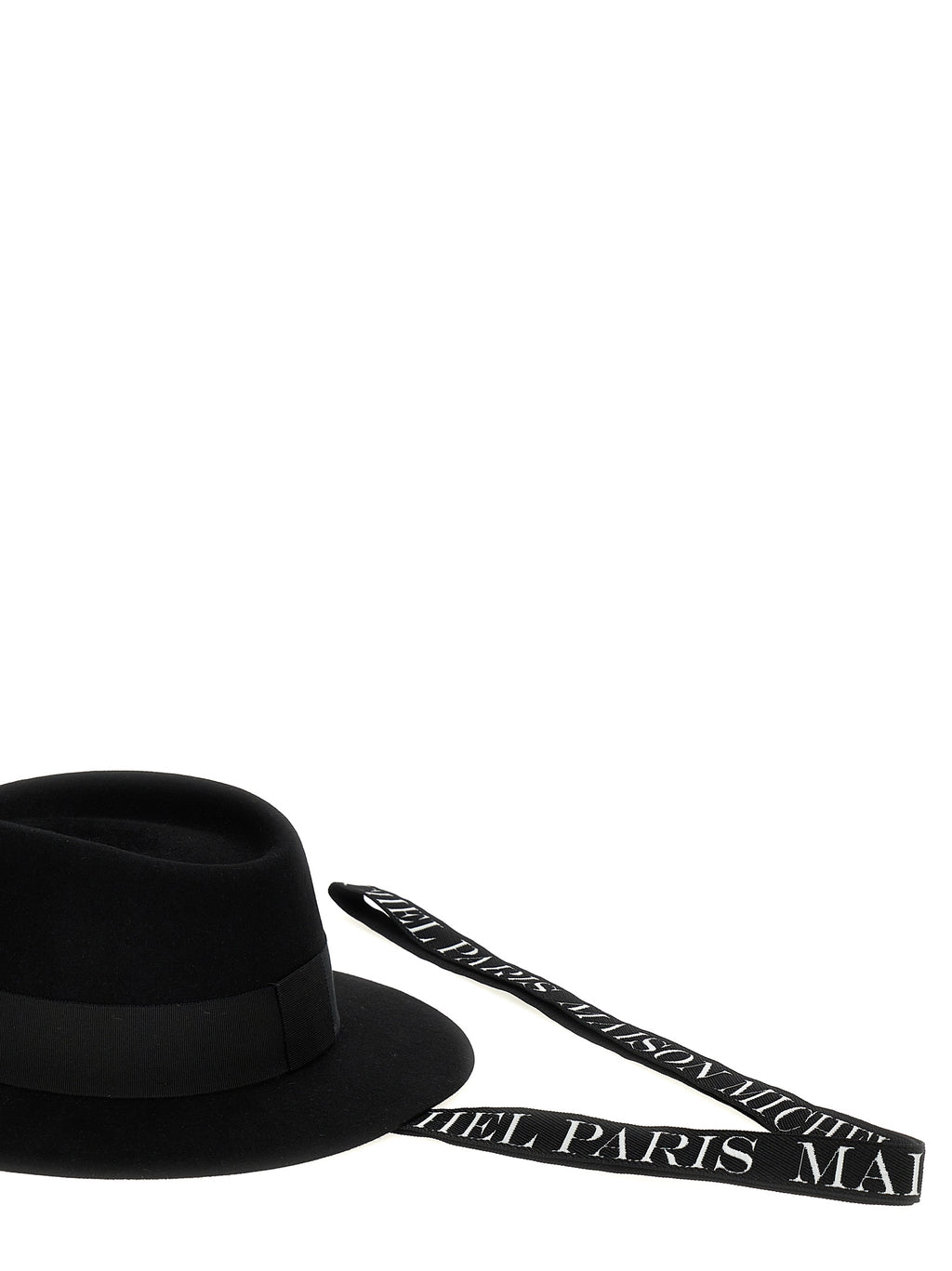 Maison Michel Bicolor Cotton Keychain