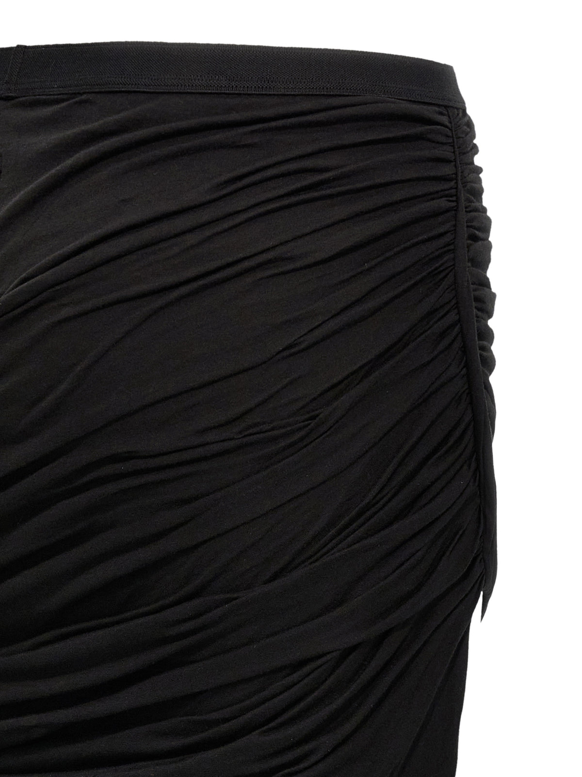 DRKSHDW Black Cotton Mini Skirt