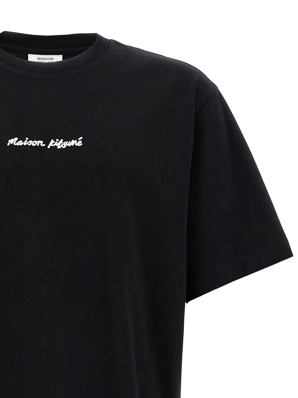 Maison Kitsuné Black Cotton T-Shirt