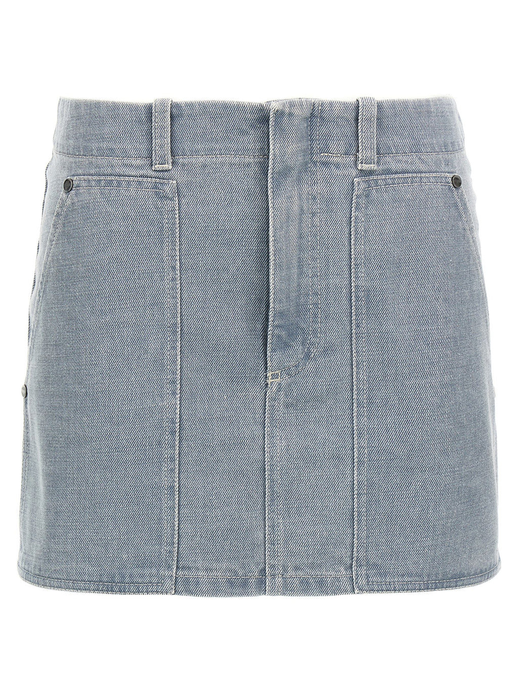 Fendi Gray Cotton Long Skirt
