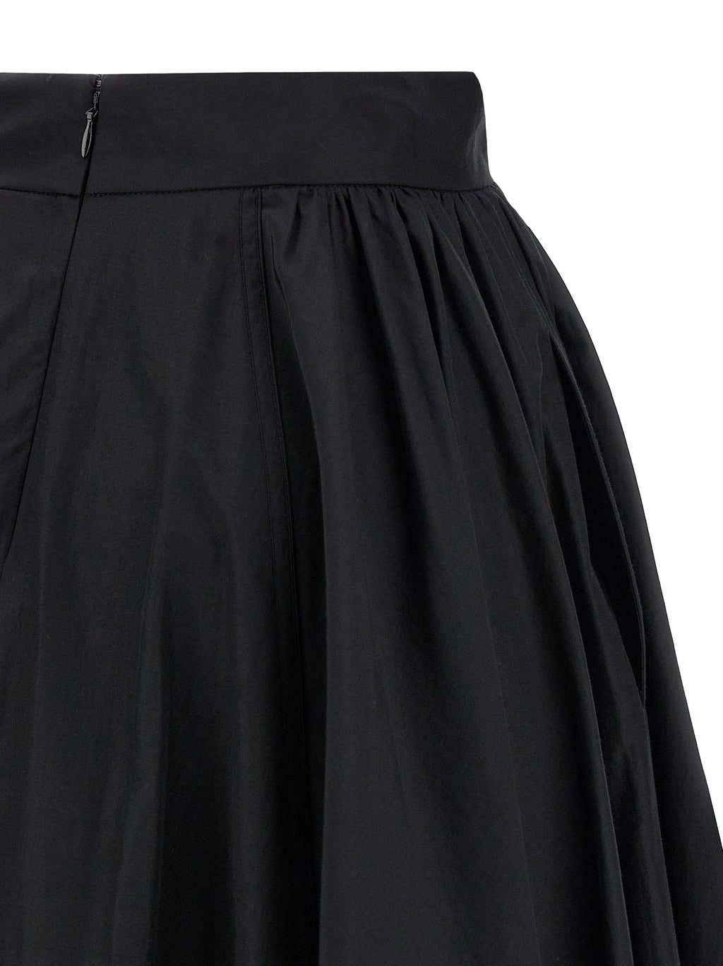 The Andamane Black Polyester Mini Skirt