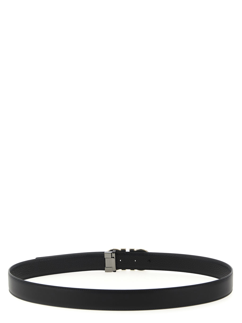 Ferragamo Black Calfskin Regular Belt