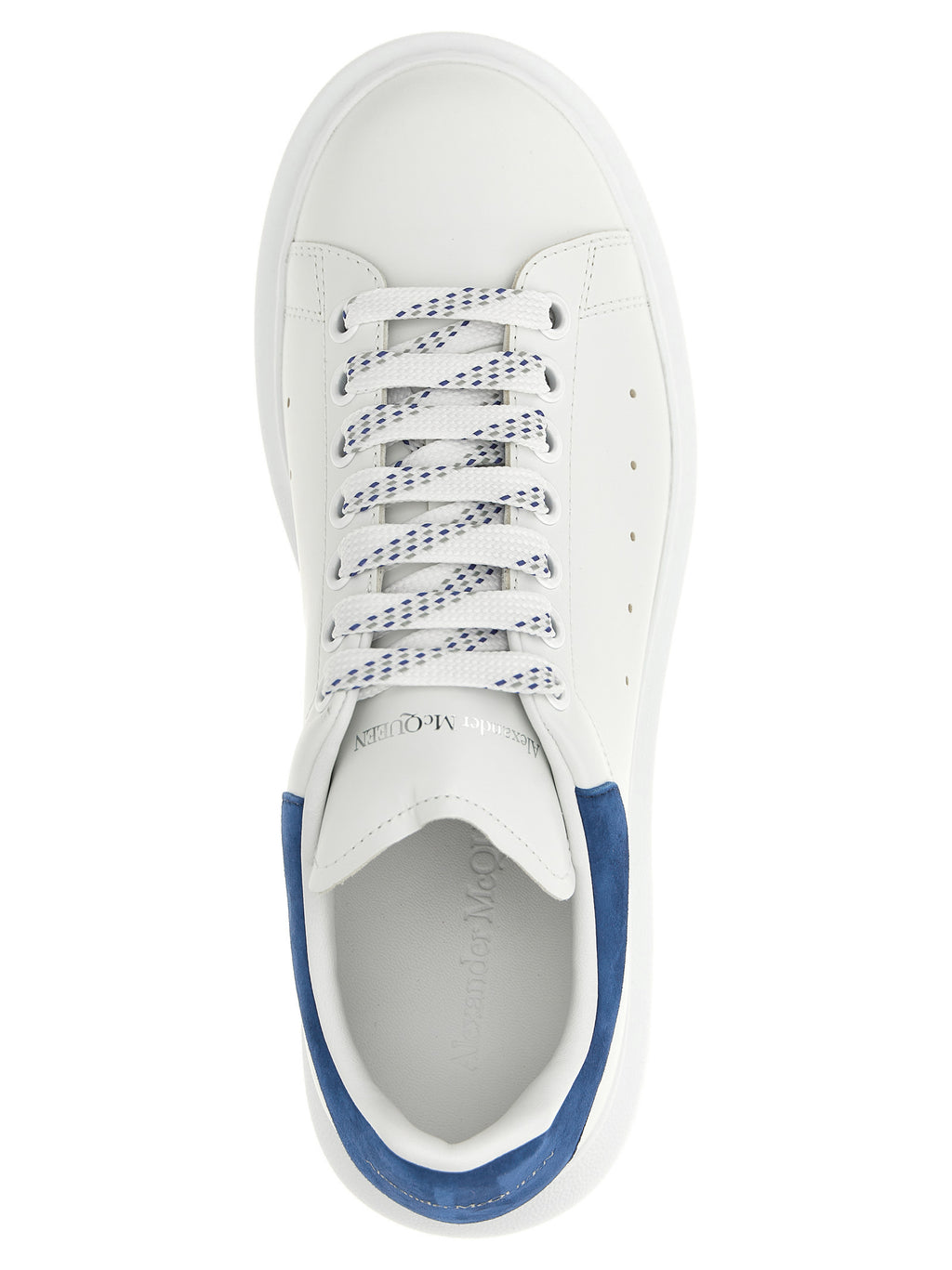 Alexander McQueen Blue Calfskin Chunky Sneakers