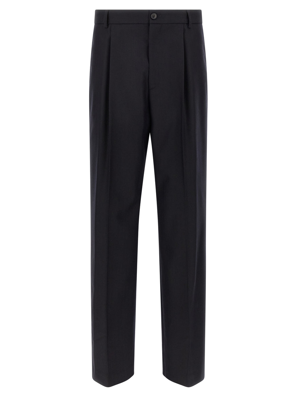 Dries Van Noten Blue Wool Dress Pants