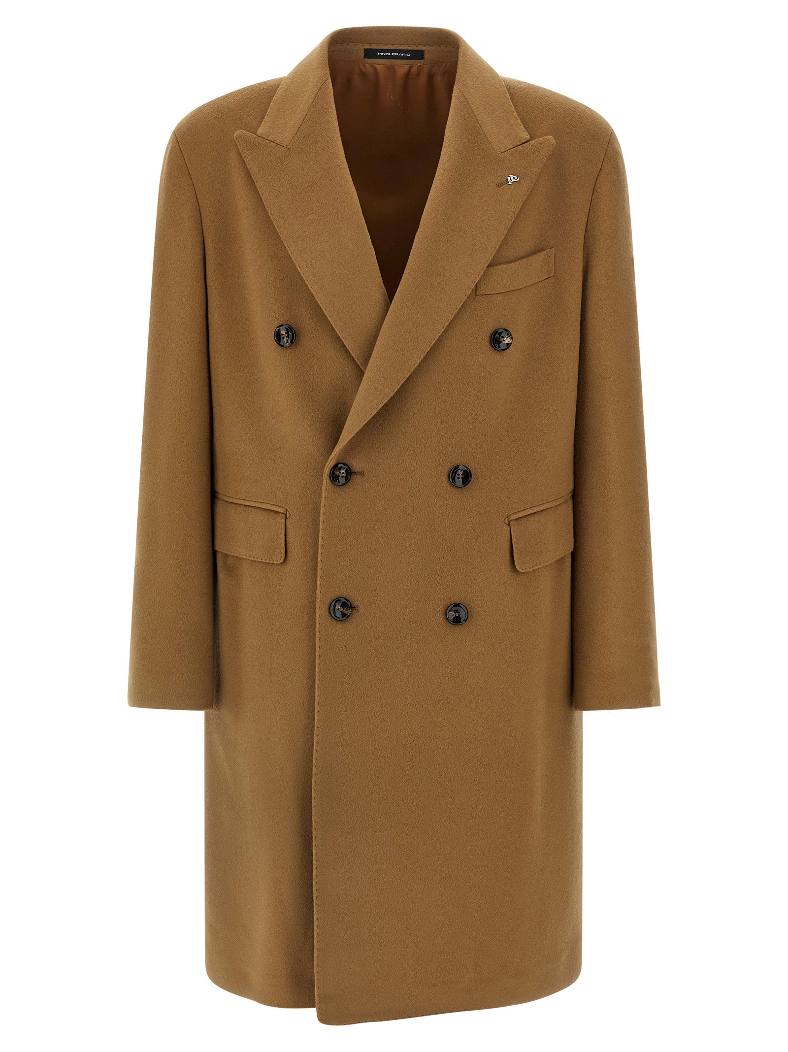 Tagliatore Beige Virgin Wool Coat