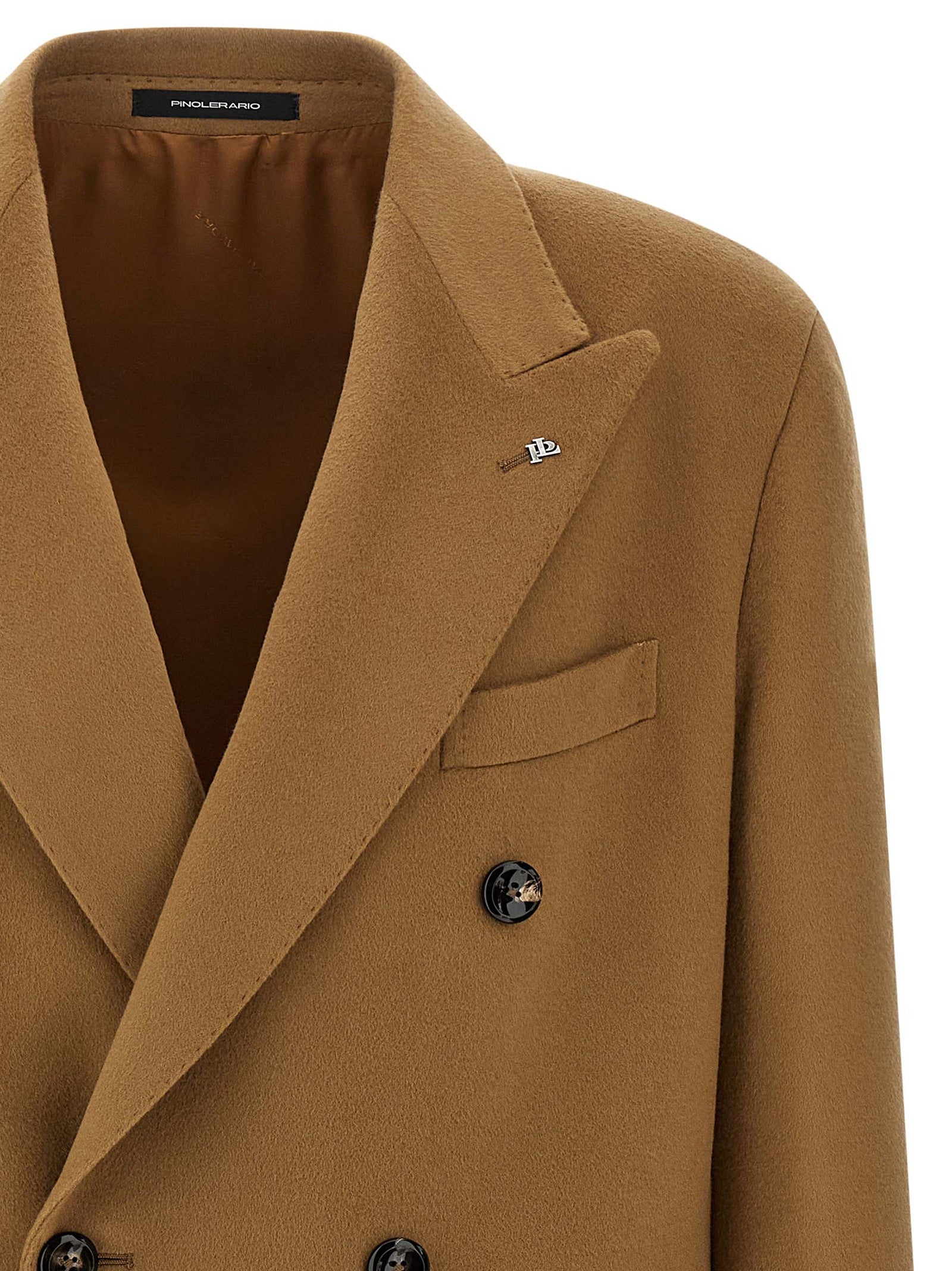 Tagliatore Beige Virgin Wool Coat