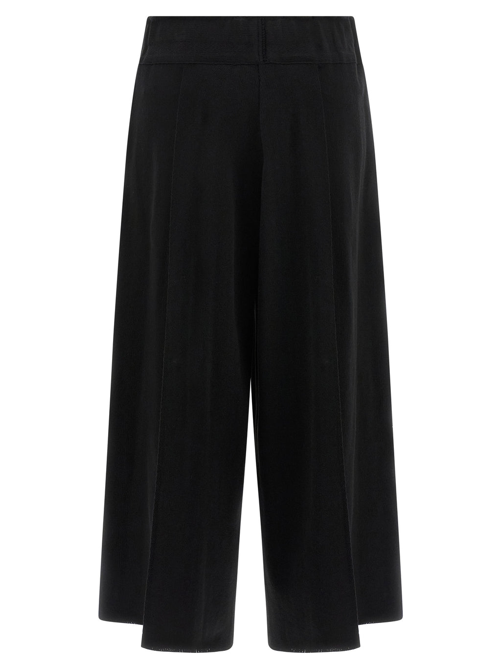 Issey Miyake Black Cotton Casual Pants
