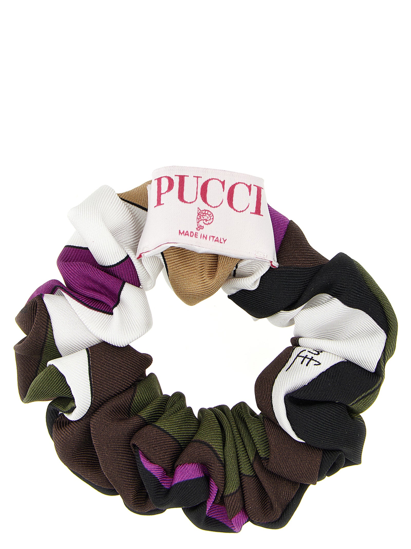 Emilio Pucci Multicolor Silk Scrunchie